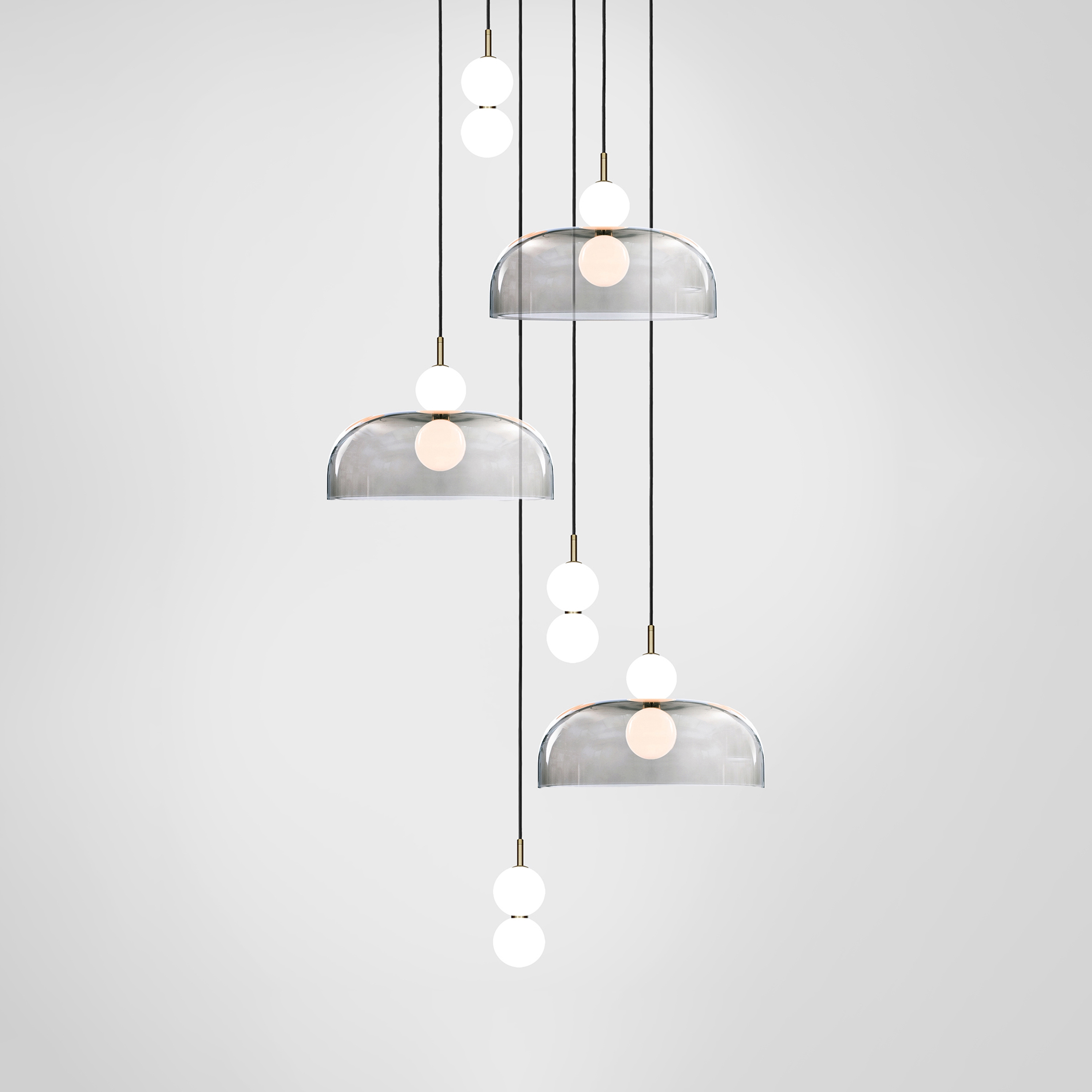 Mostrar el producto Echo 6 Piece Cluster - Lamp and Shade del fabricante Marc Wood Studio