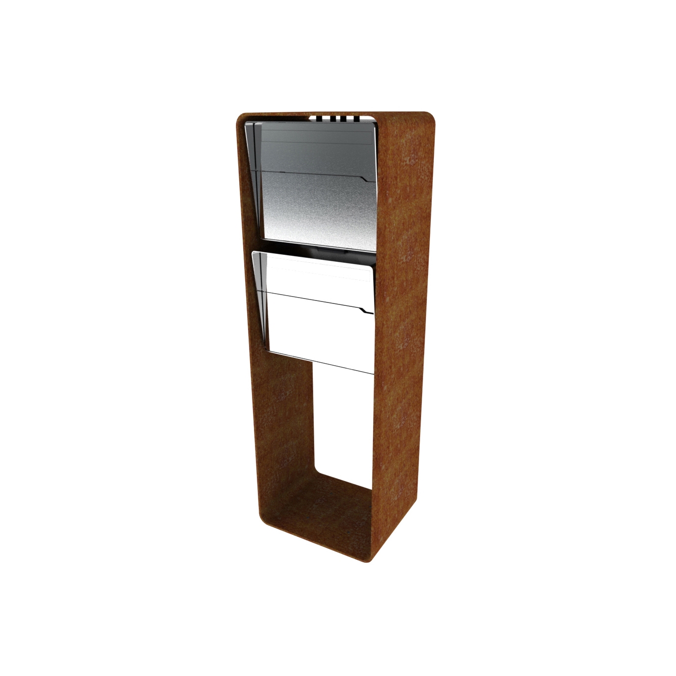 Bellus Briefkastenständer | Design letter box "Bellus", double
vertical