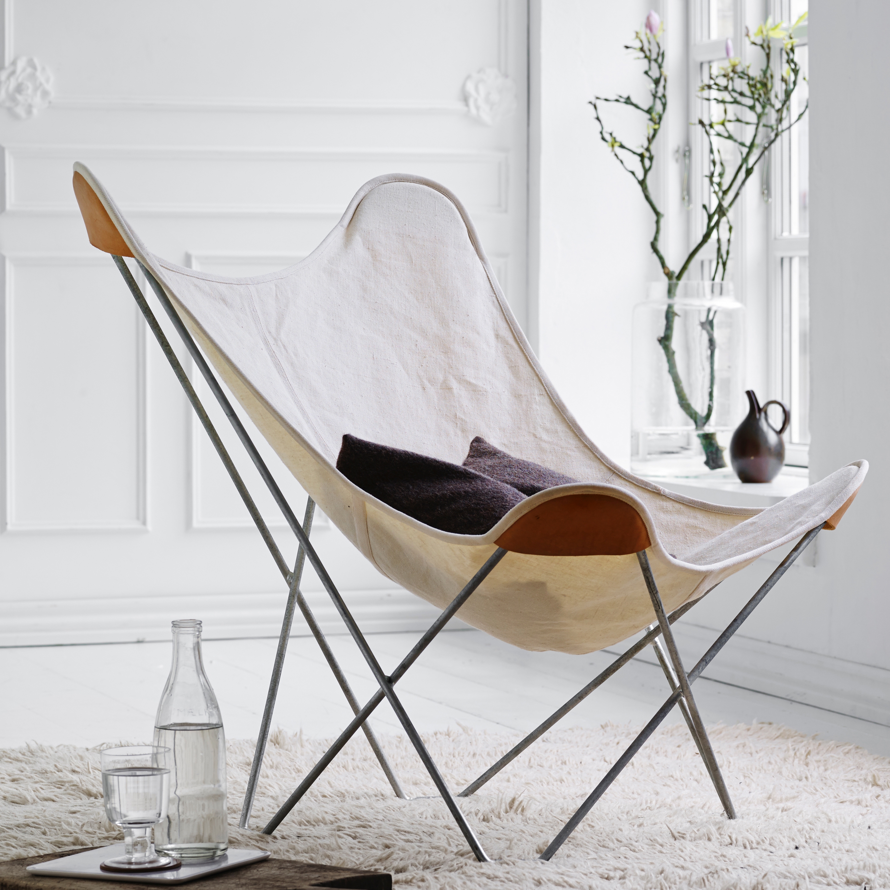 Hemp Canvas Butterfly Chairs