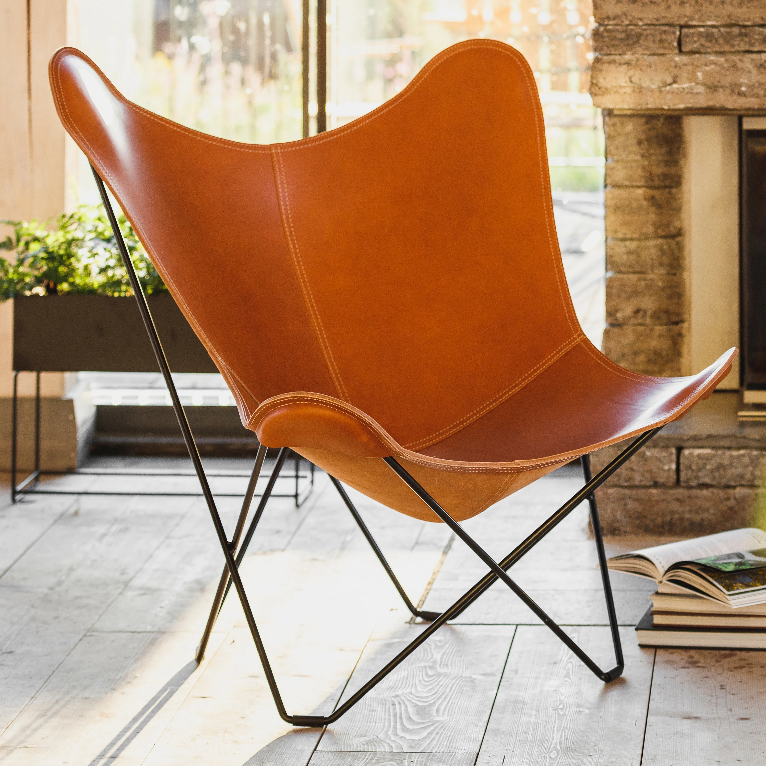 Leather Butterfly Chairs