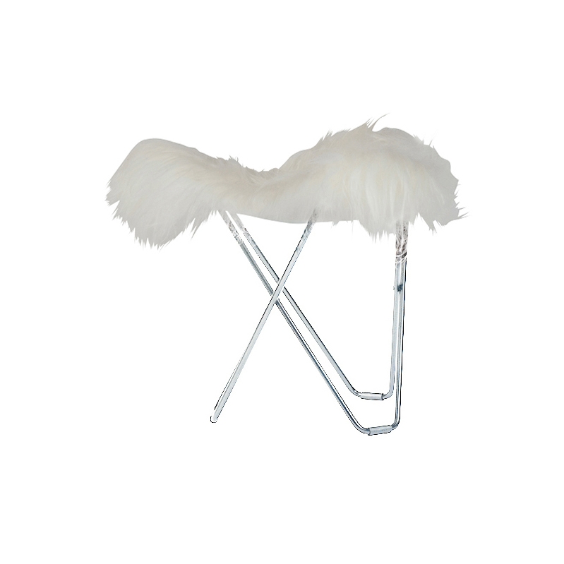 Display product Iceland Flying Goose Shorn White Chrome Frame from manufacturer Cuero Design