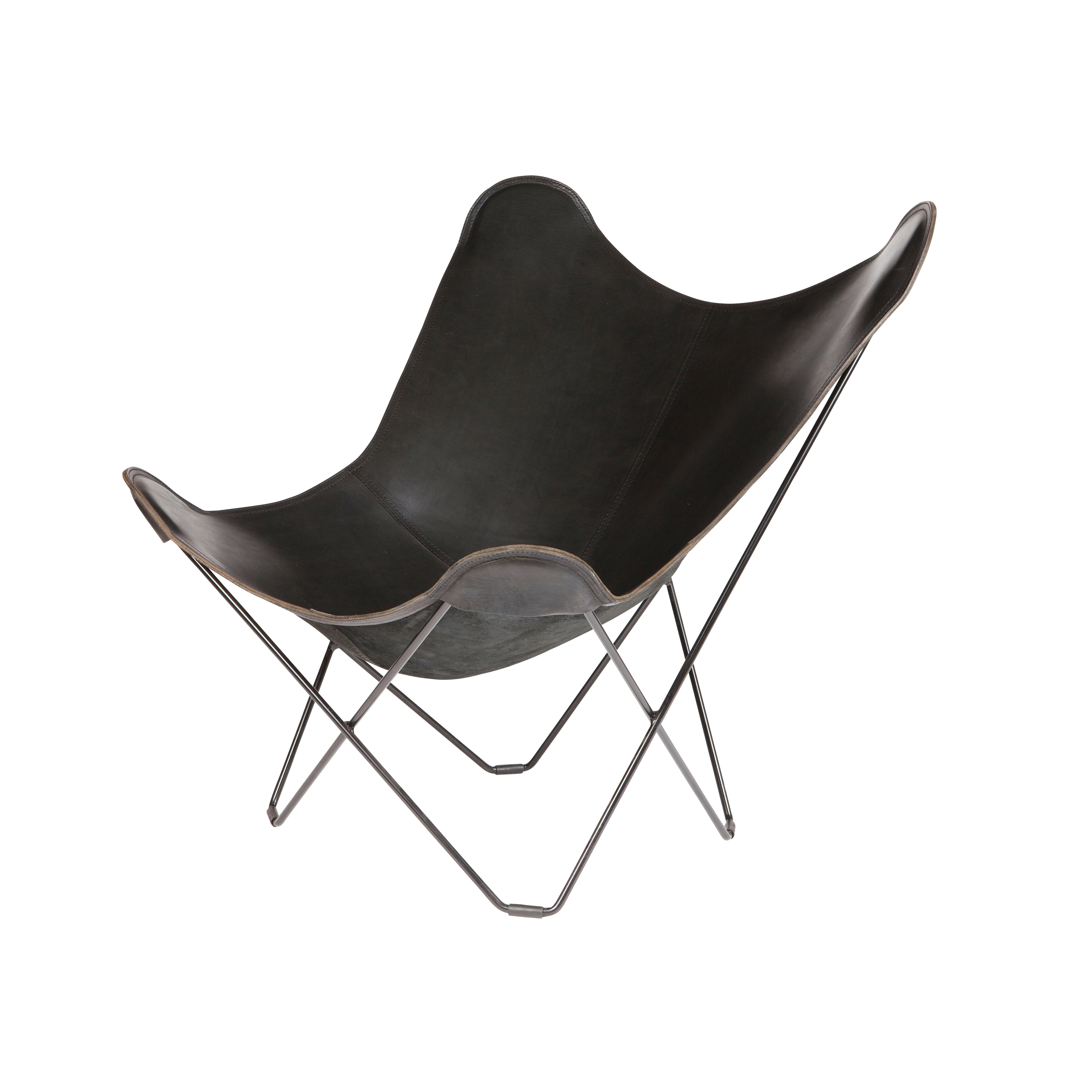 Mostra il prodotto Pampa Mariposa Butterfly Chair Black Black Frame del produttore Cuero Design
