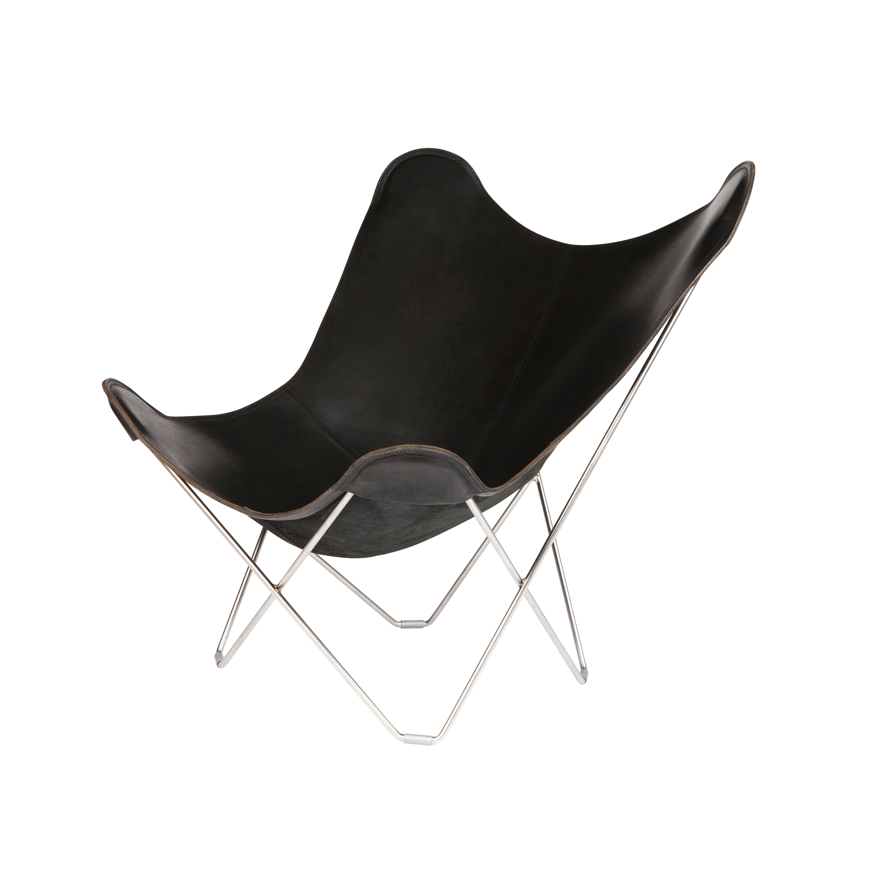 Mostra il prodotto Pampa Mariposa Butterfly Chair Black Chrome Frame del produttore Cuero Design