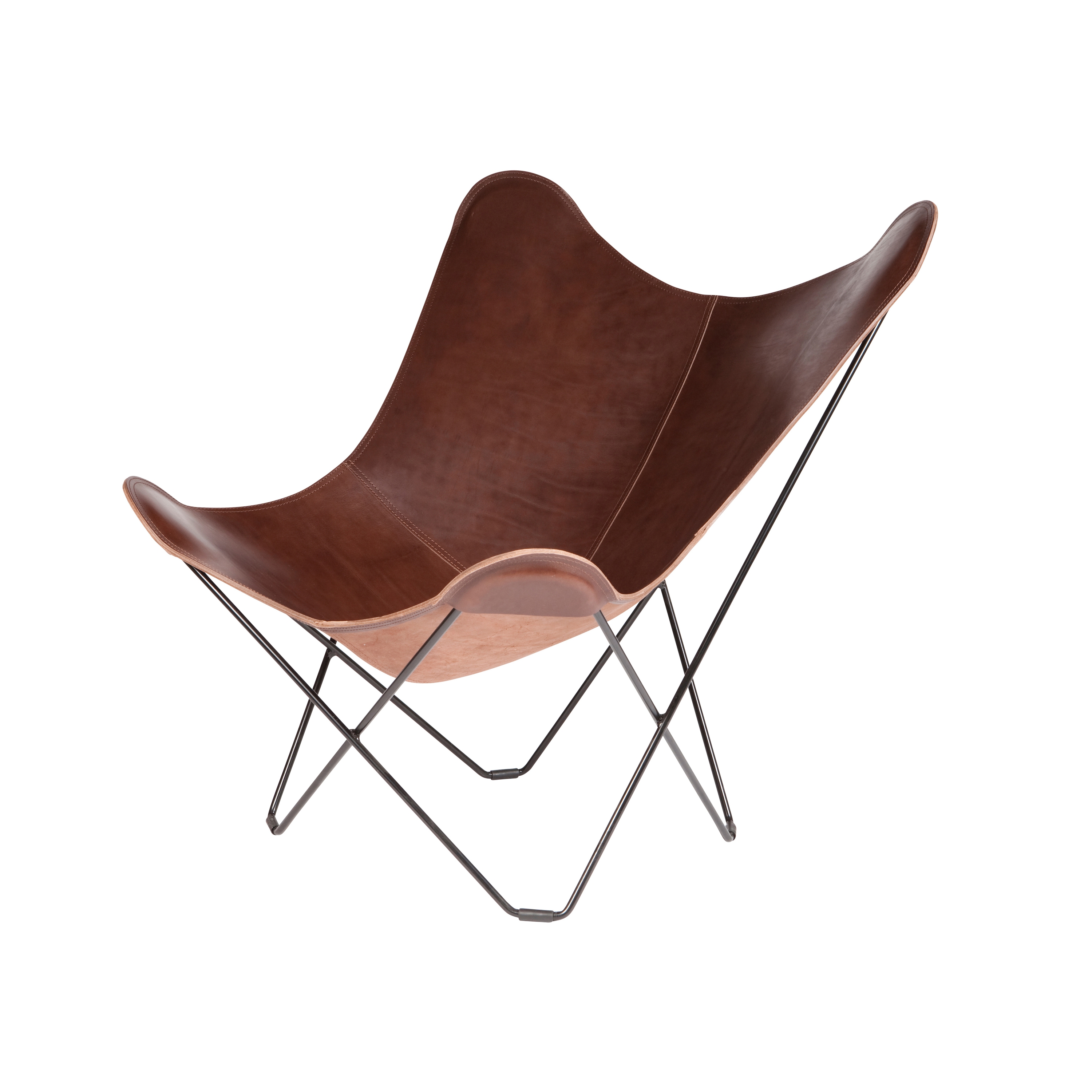 Pampa Mariposa Butterfly Chair Chocolate Black Frame