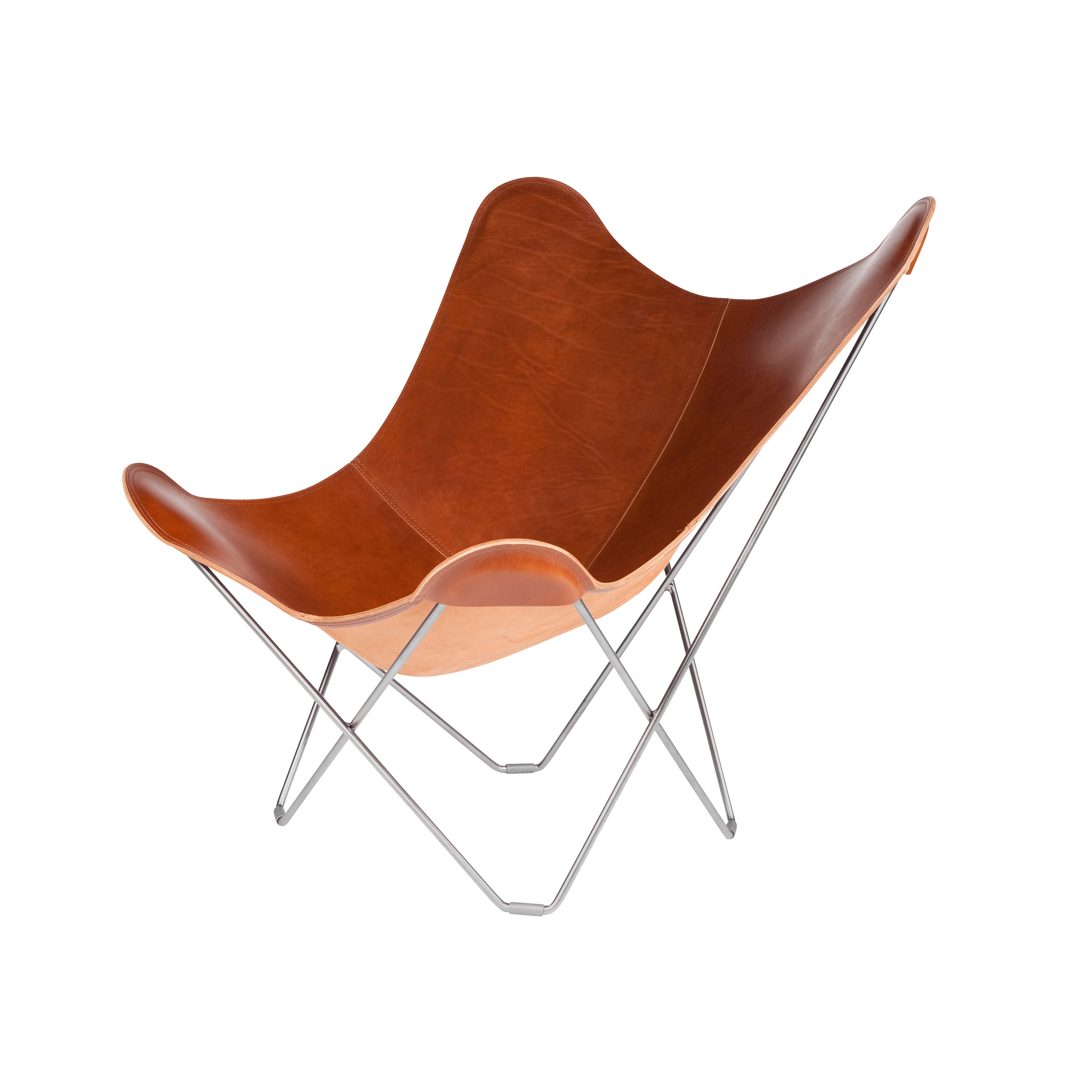 Mostra il prodotto Pampa Mariposa Butterfly Chair Montana Chrome Frame del produttore Cuero Design