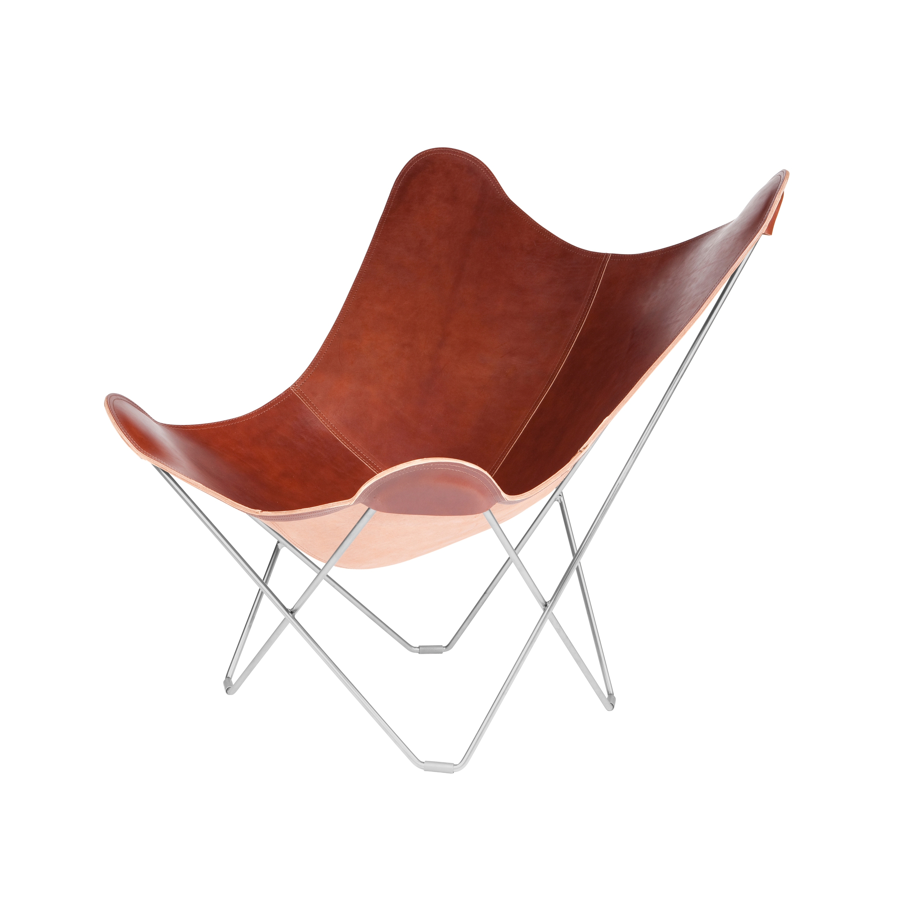Pampa Mariposa Butterfly Chair Oak Chrome Frame