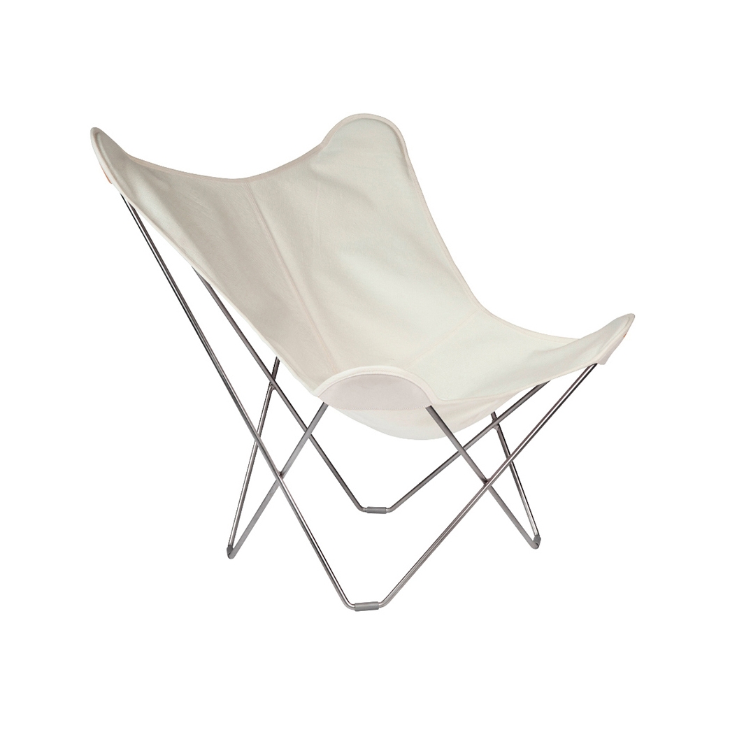 Produkt Sunshine Mariposa Butterfly Chair Oyster Black Frame des Herstellers Cuero Design anzeigen