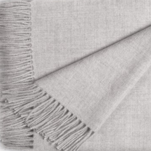 Baby Alpaca Blanket Light Grey