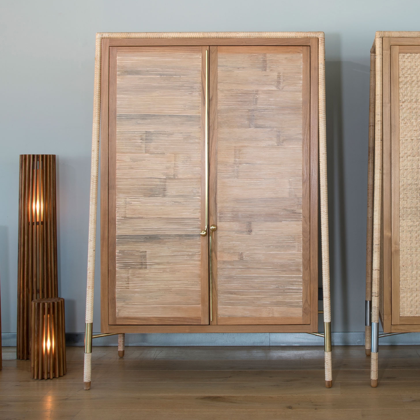 Flamingo Cabinet - bamboo/teak