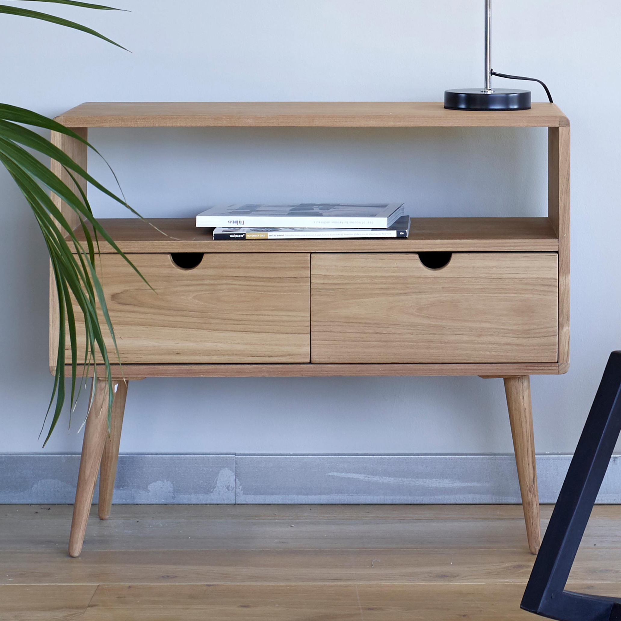 Display product Minerva Night Table Wide - teak from manufacturer MARY&