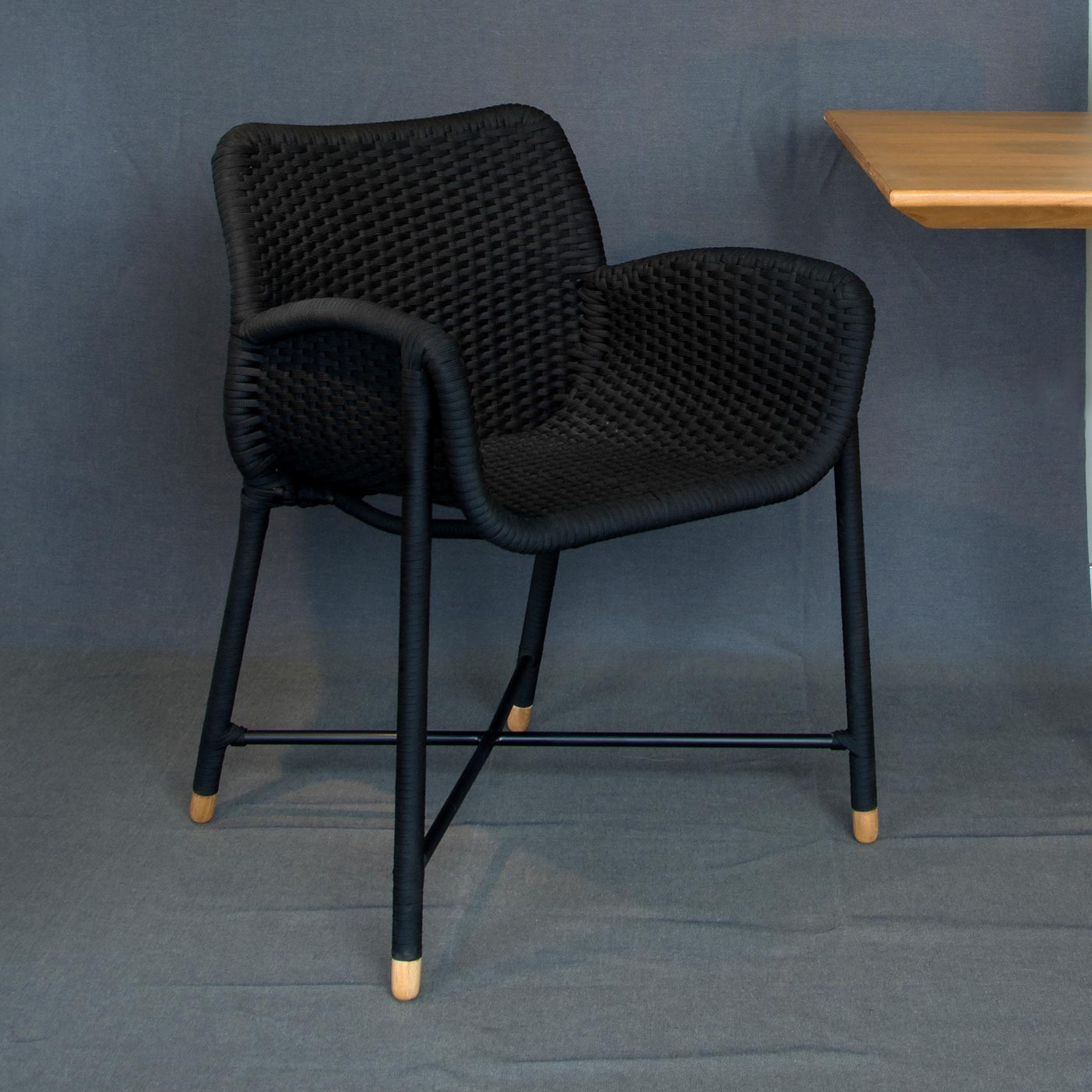 Rain Dining Chair - rope/aluminium