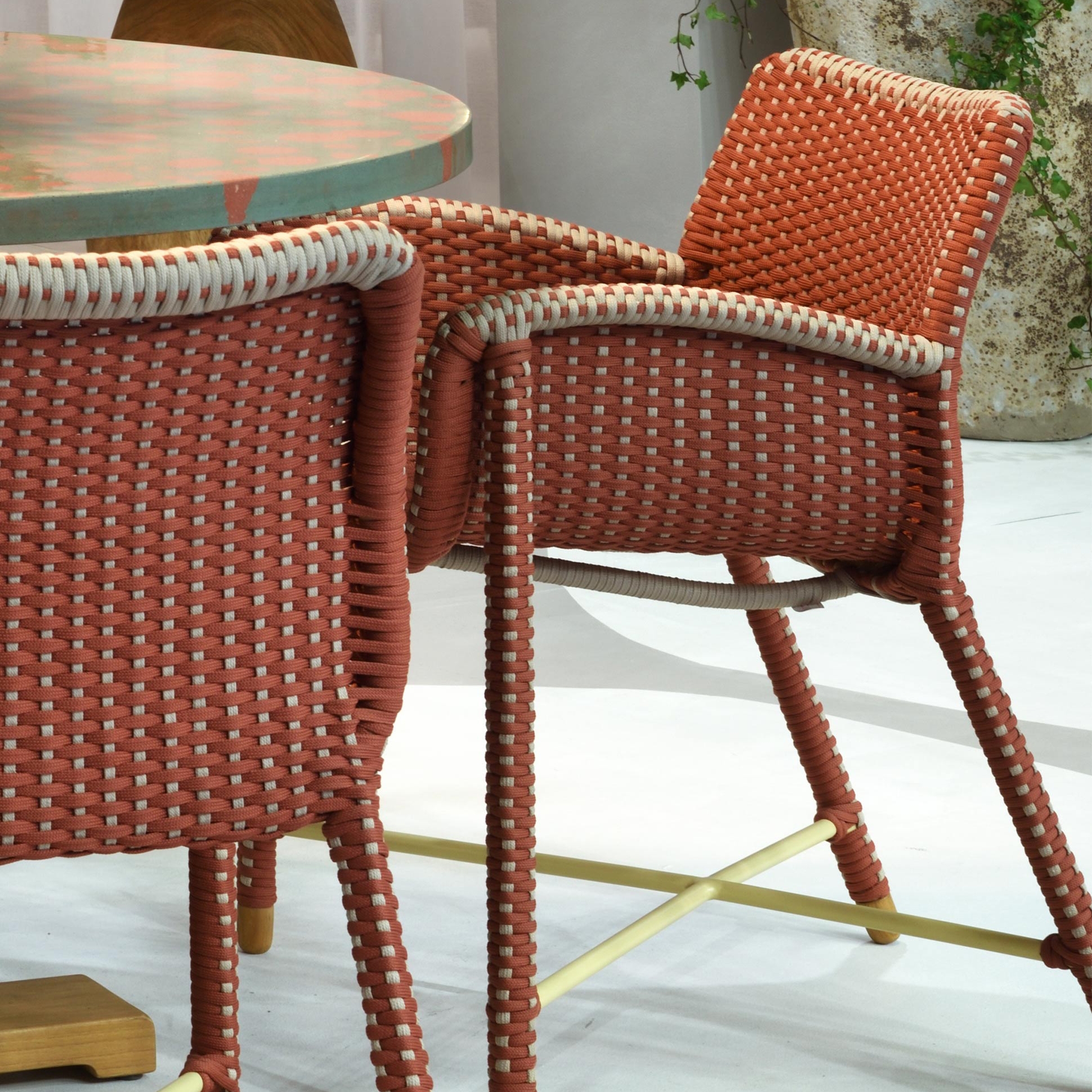 Rain Dining Chair - rope/aluminium