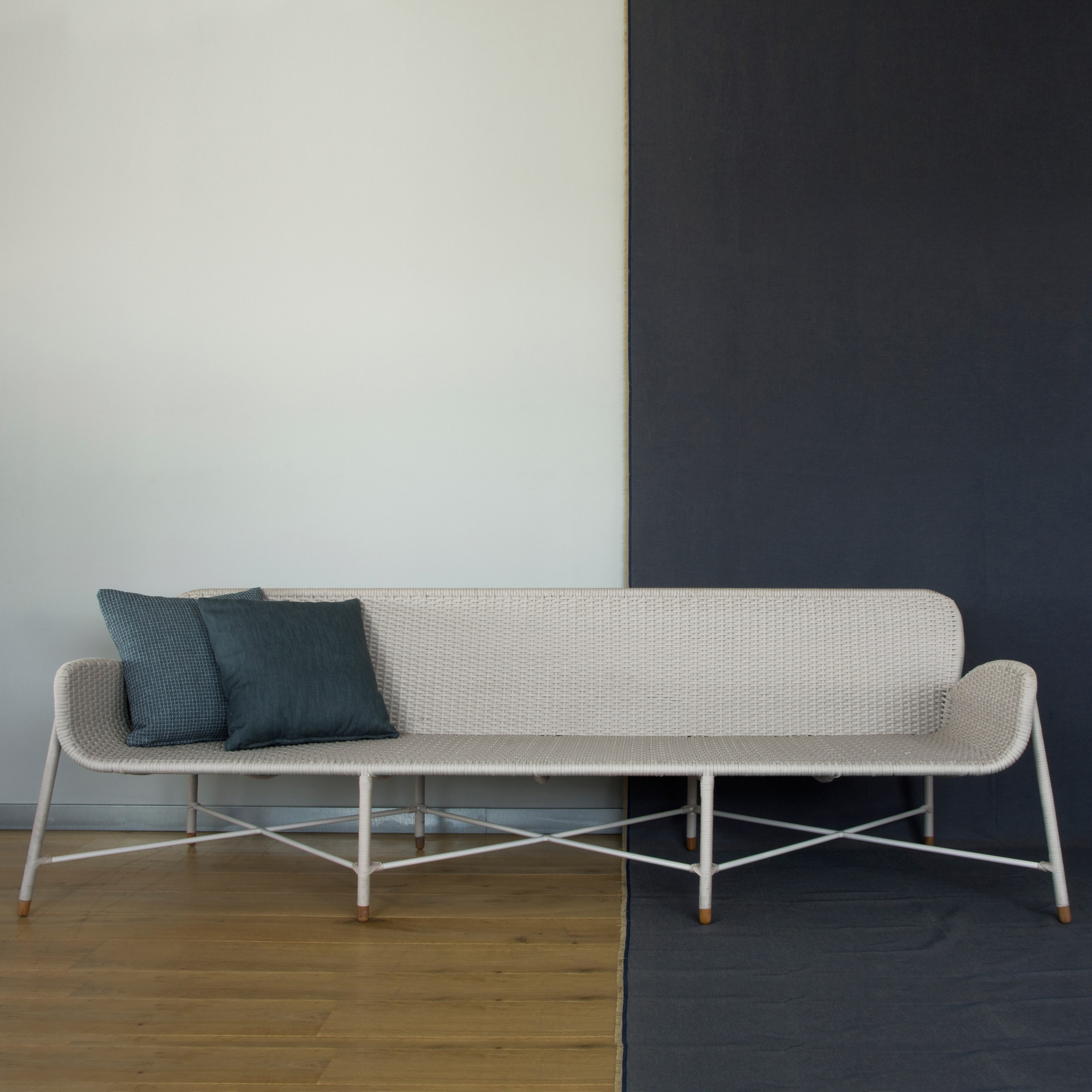 Vertoon produk Rain Lounge Sofa - rope/aluminium van vervaardiger MARY&