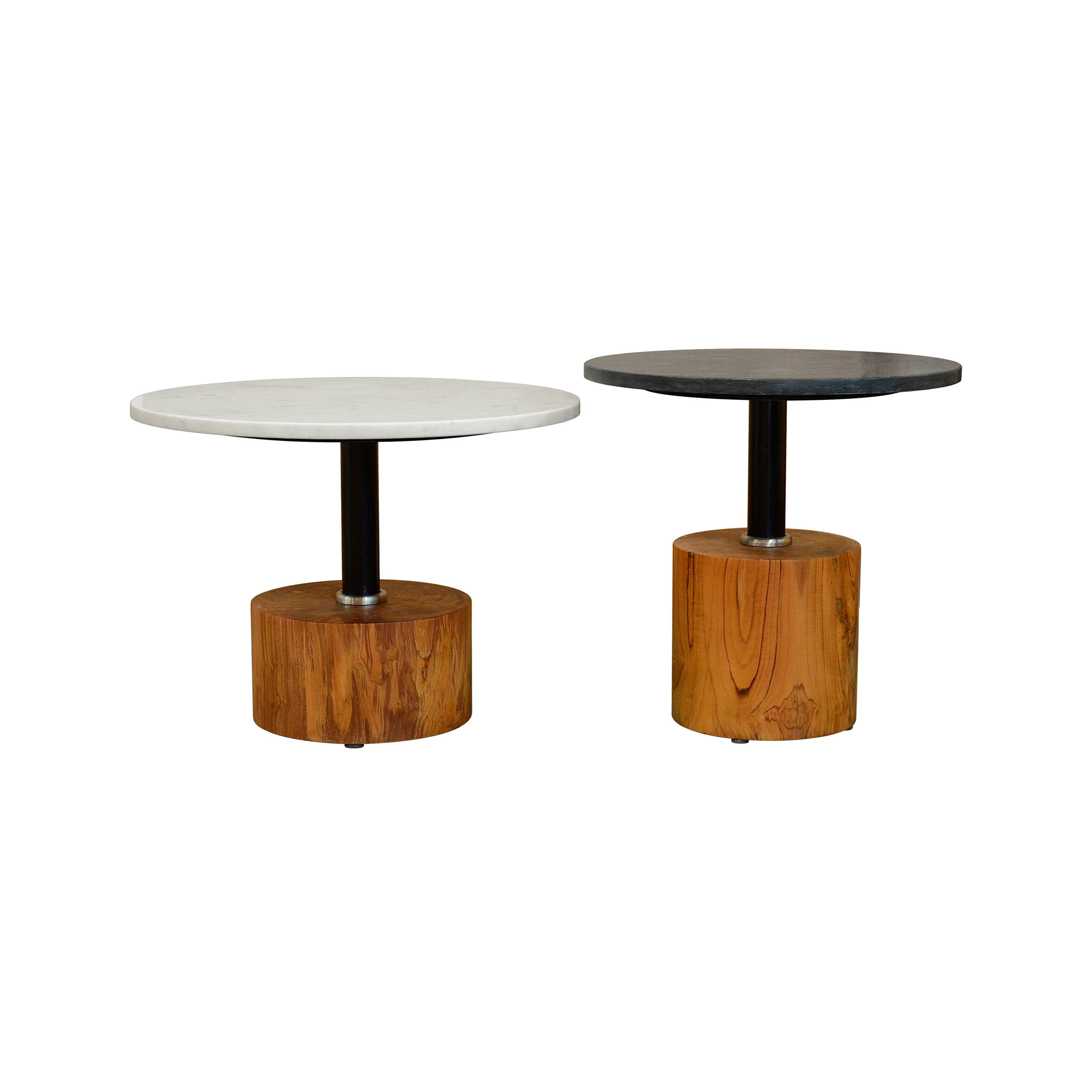 Display product mary's design mood | Side Table - marble top/wood base from manufacturer MARY&