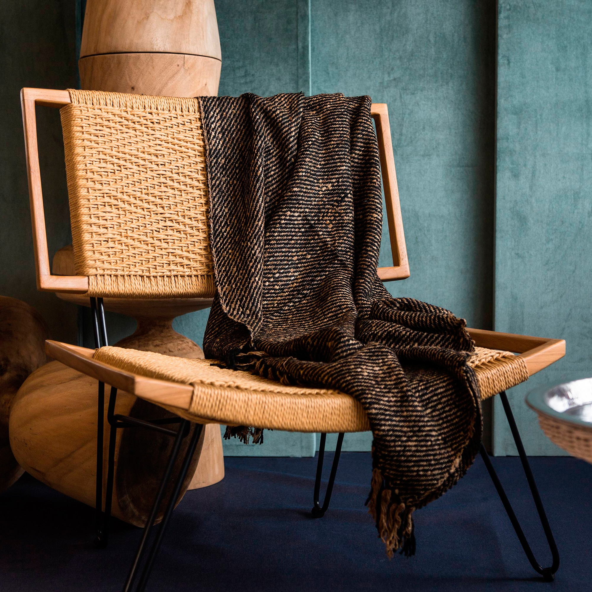 Afficher le produit mary's design mood | Zeus Lounge Chair - danish cord du fabricant MARY&