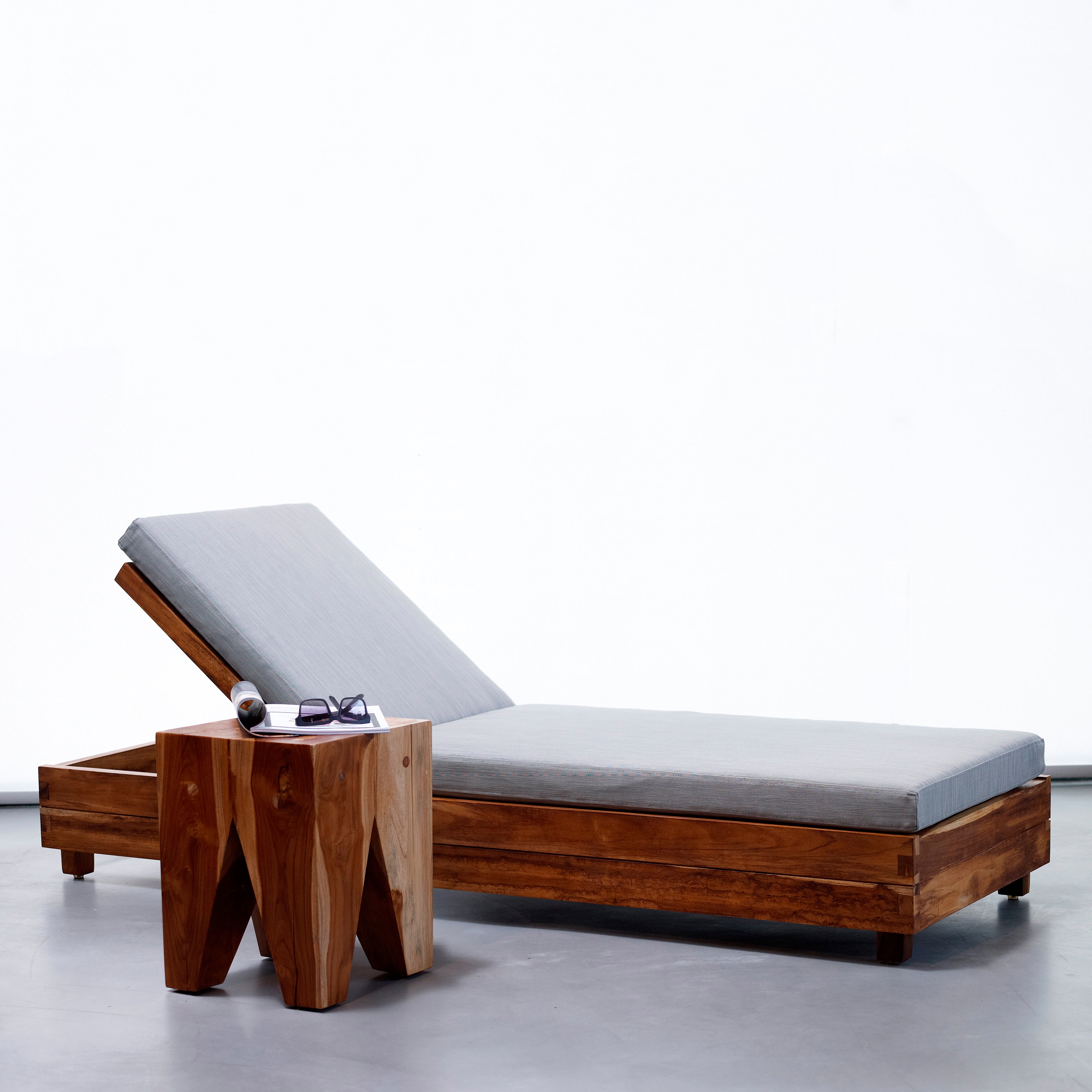 Vertoon produk mary's design mood | Box Sunlounger - teak van vervaardiger MARY&