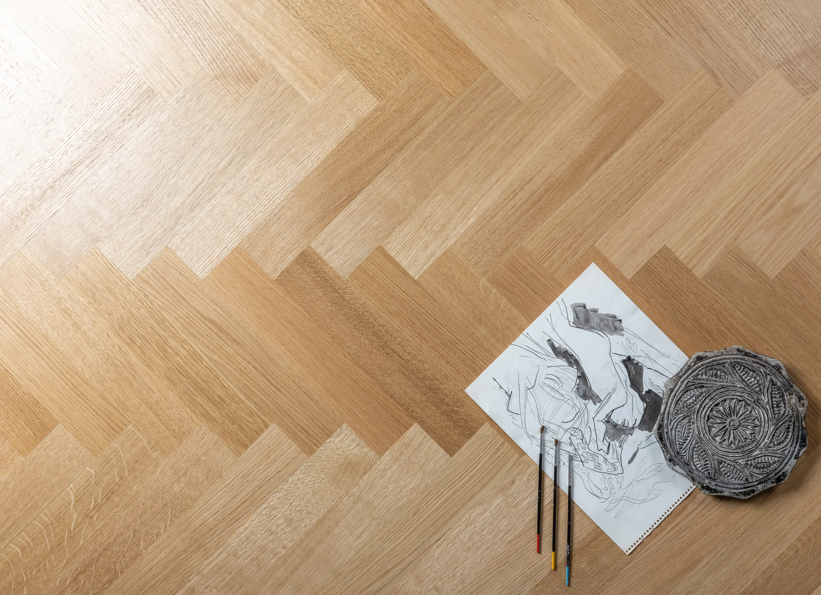 Bjelin - Herringbone Parquet Matte Lacquer | Sigtuna, Oak