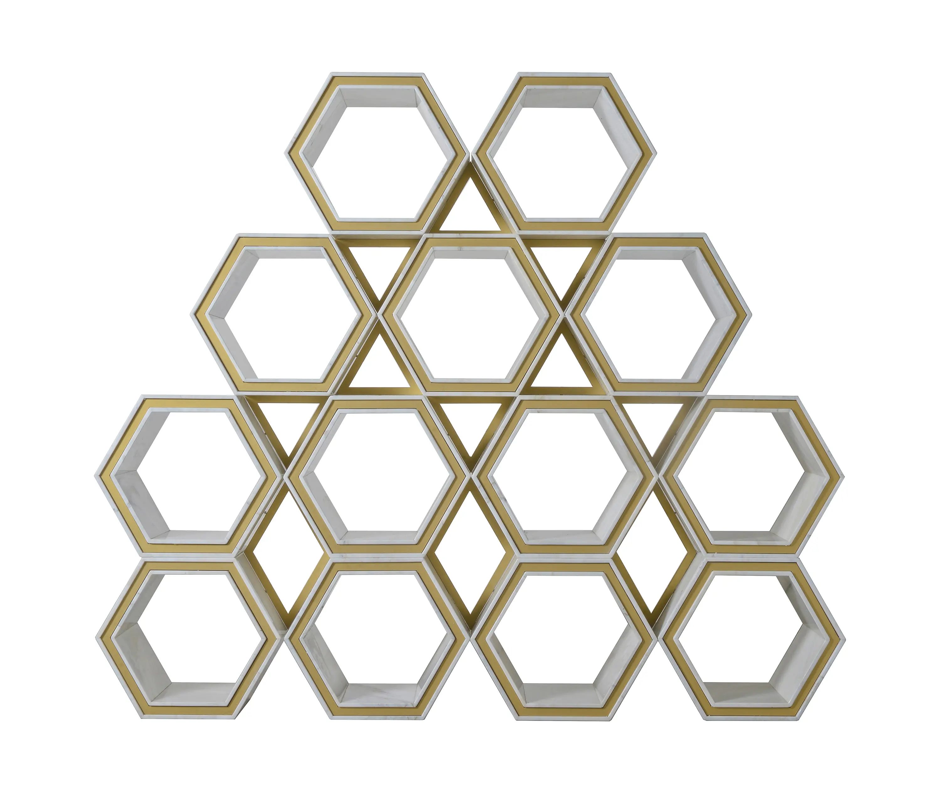 Homedesign - Freestanding | Hexagon Bookcase