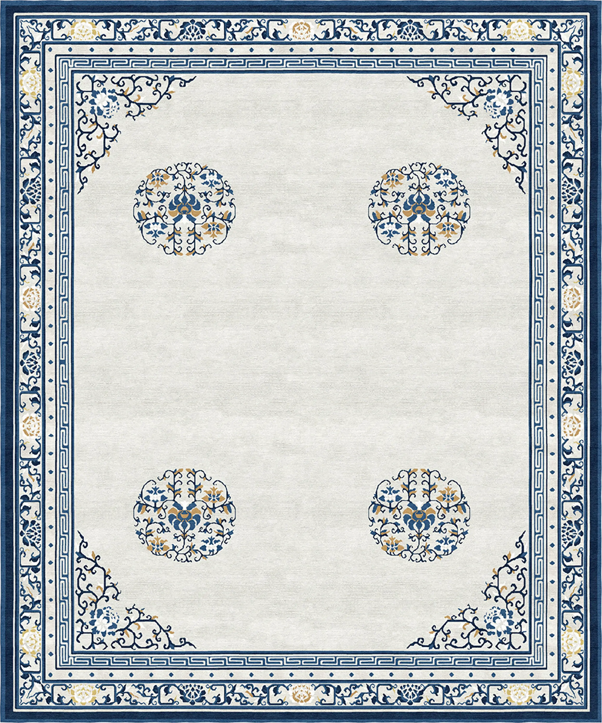 Tapis Rouge - Chinoiserie | Floating Lotus Cloud Grey