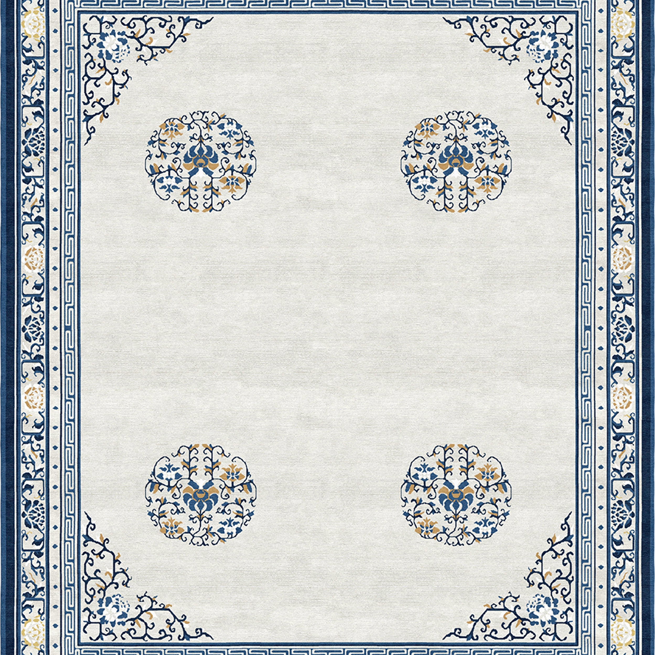 Afficher le produit Chinoiserie | Floating Lotus Cloud Grey du fabricant Tapis Rouge