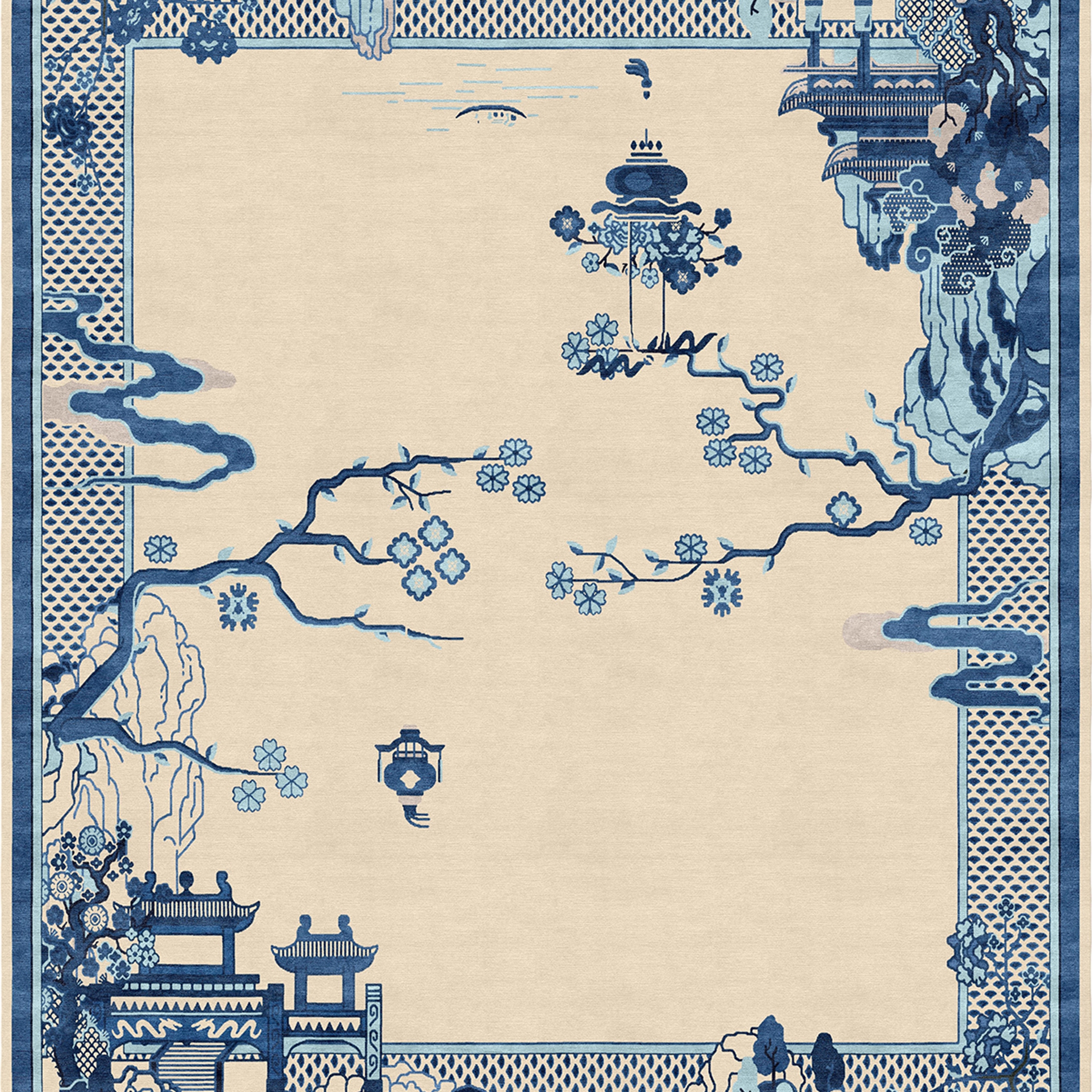 Display product Chinoiserie | Riverhouse Antique Sand from manufacturer Tapis Rouge