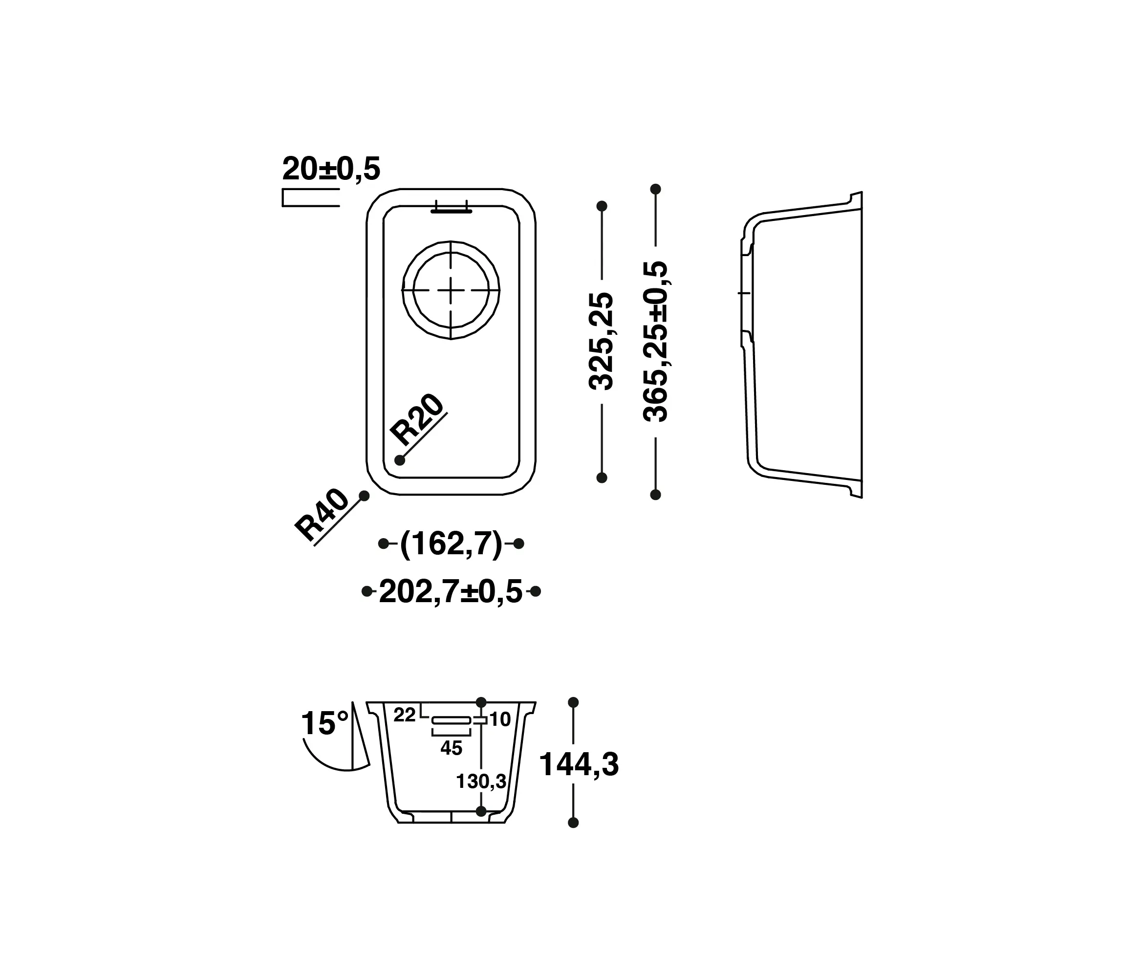HIMACS - Sink CS325R