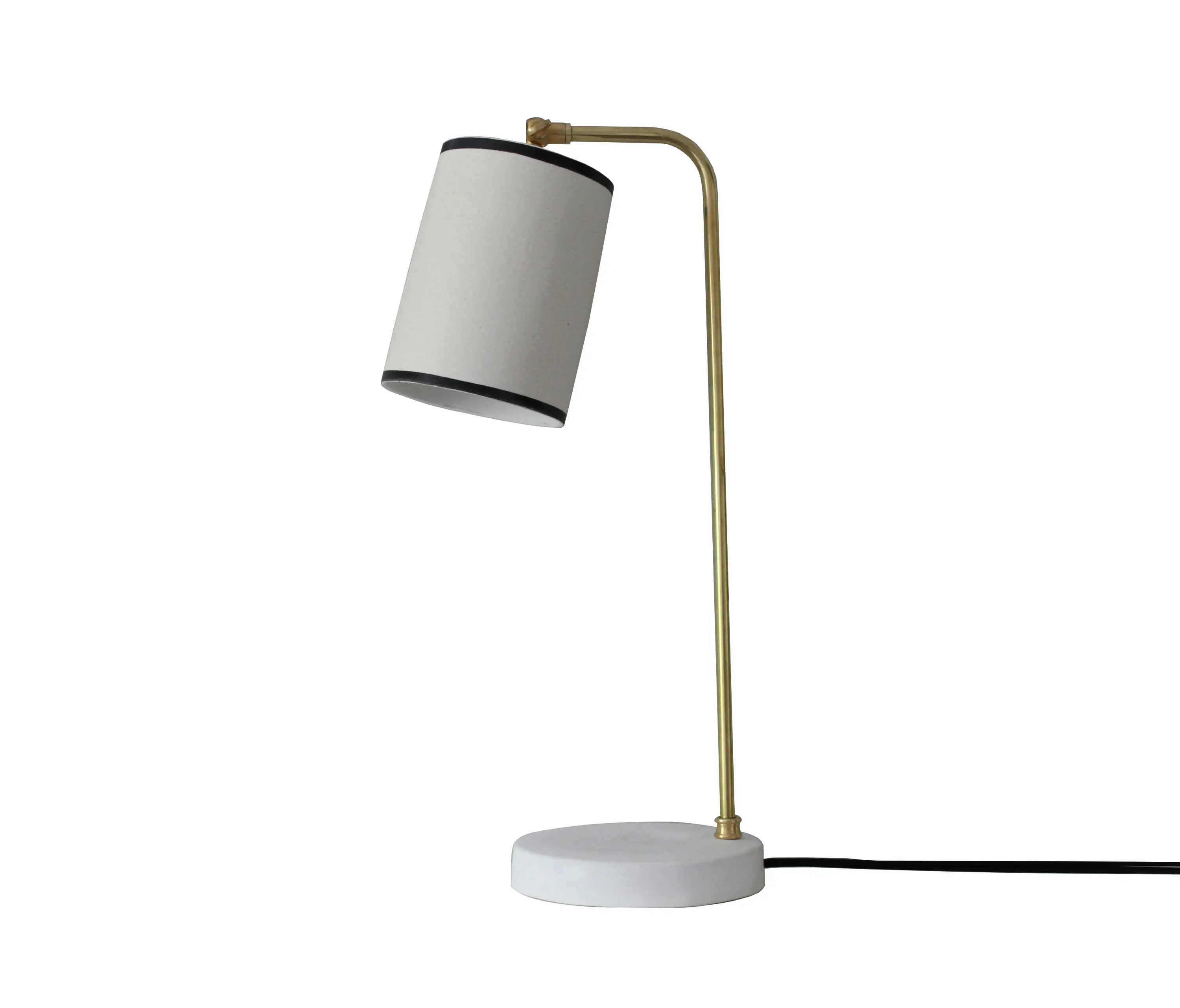 Lyngard - Bradwell Task Lamp Beige Granite with Black Stripe