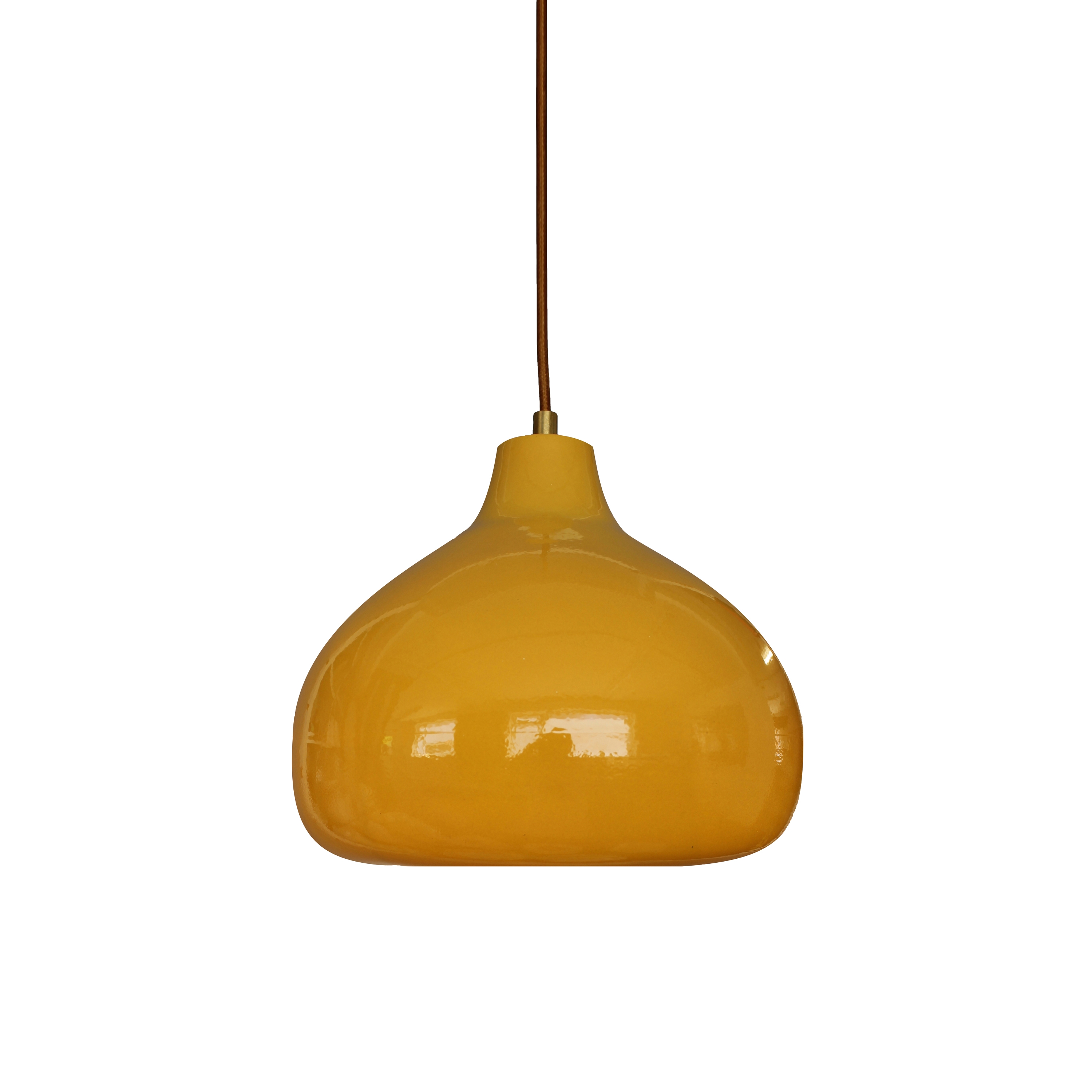 Display product Cooper Large Pendant Amber from manufacturer Lyngard