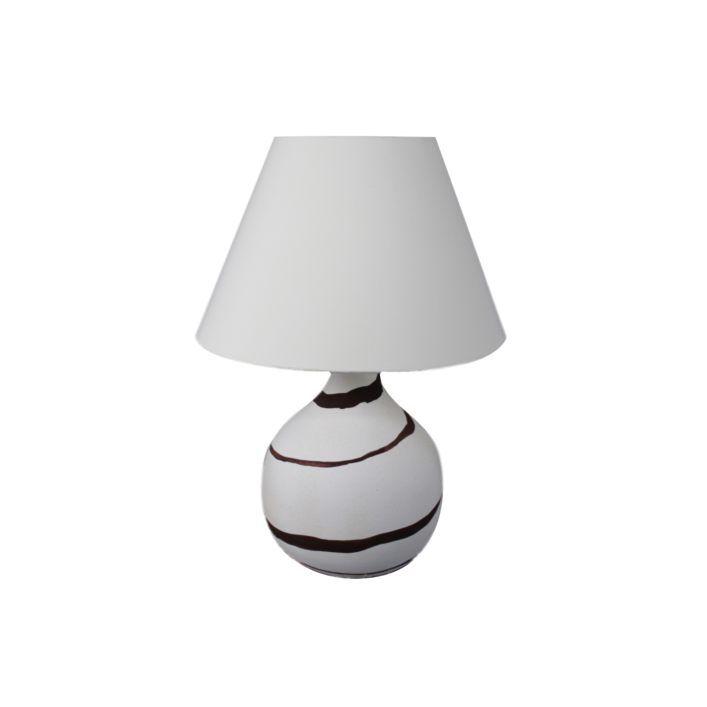 Display product Cooper Small Table Lamp Beige Granite with Buffalo Stripe from manufacturer Lyngard
