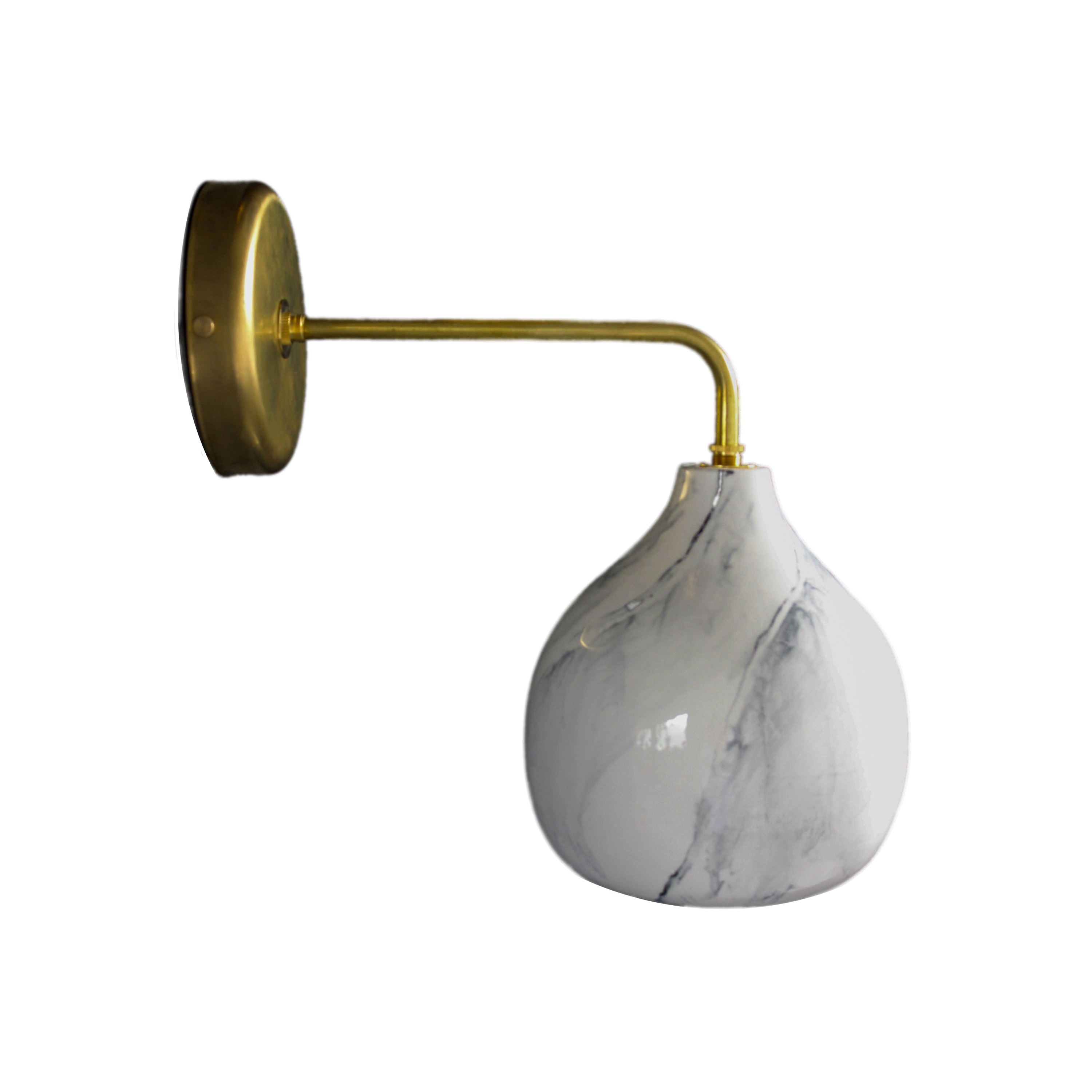 Display product Cooper Small Wall Light Marble from manufacturer Lyngard