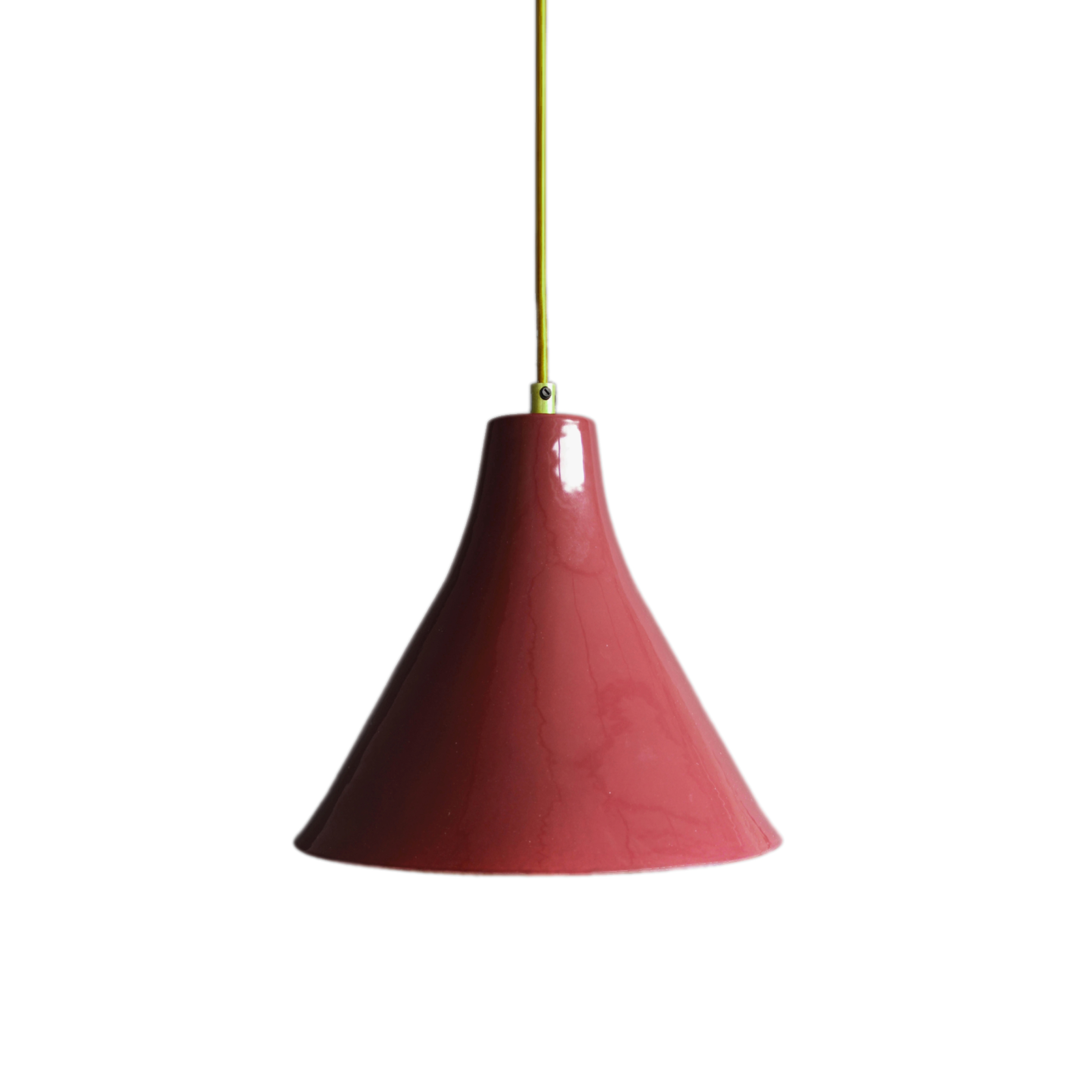 Display product Marney Large Pendant Claret and Copper from manufacturer Lyngard
