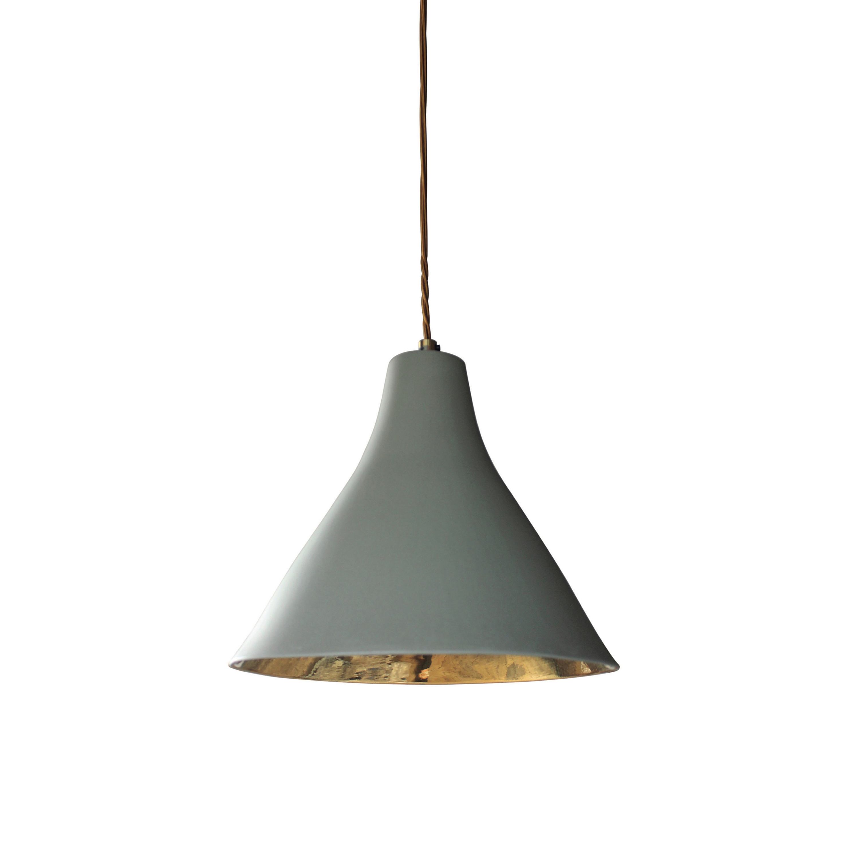 Marney Large Pendant Grey and Gold
