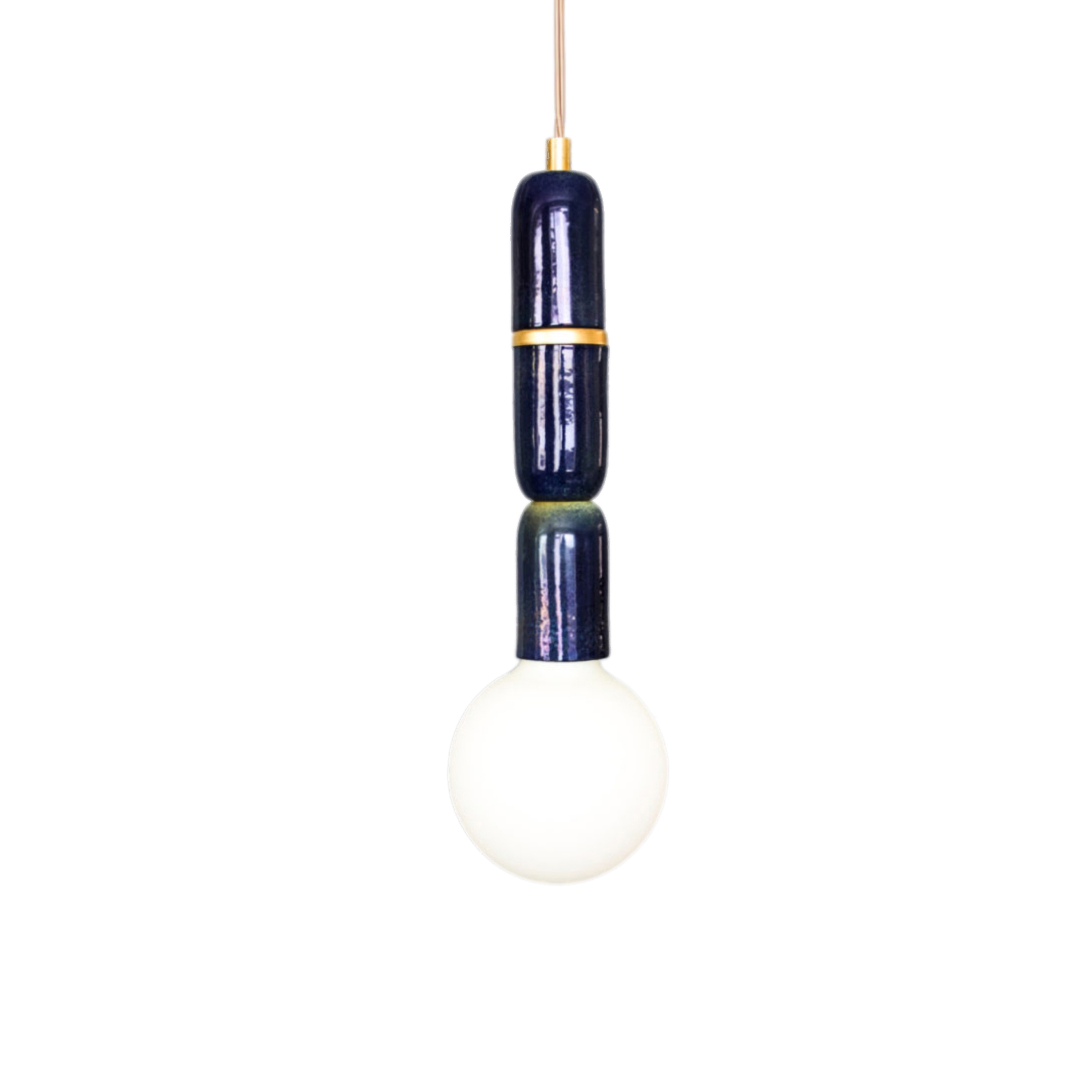 Display product Plex Micro Three Pendant Peacock Lustre from manufacturer Lyngard