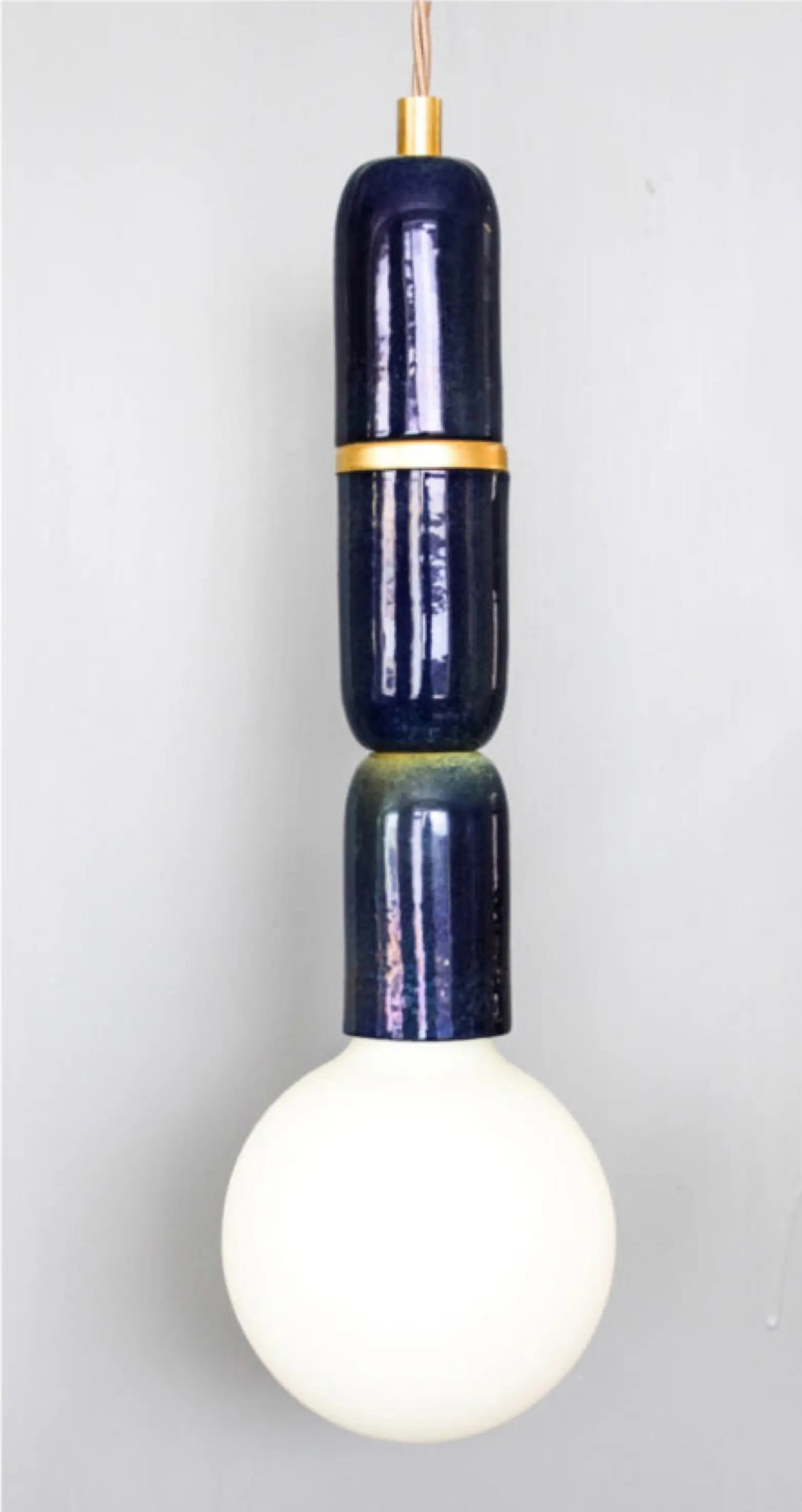 Lyngard - Plex Micro Three Pendant Peacock Lustre