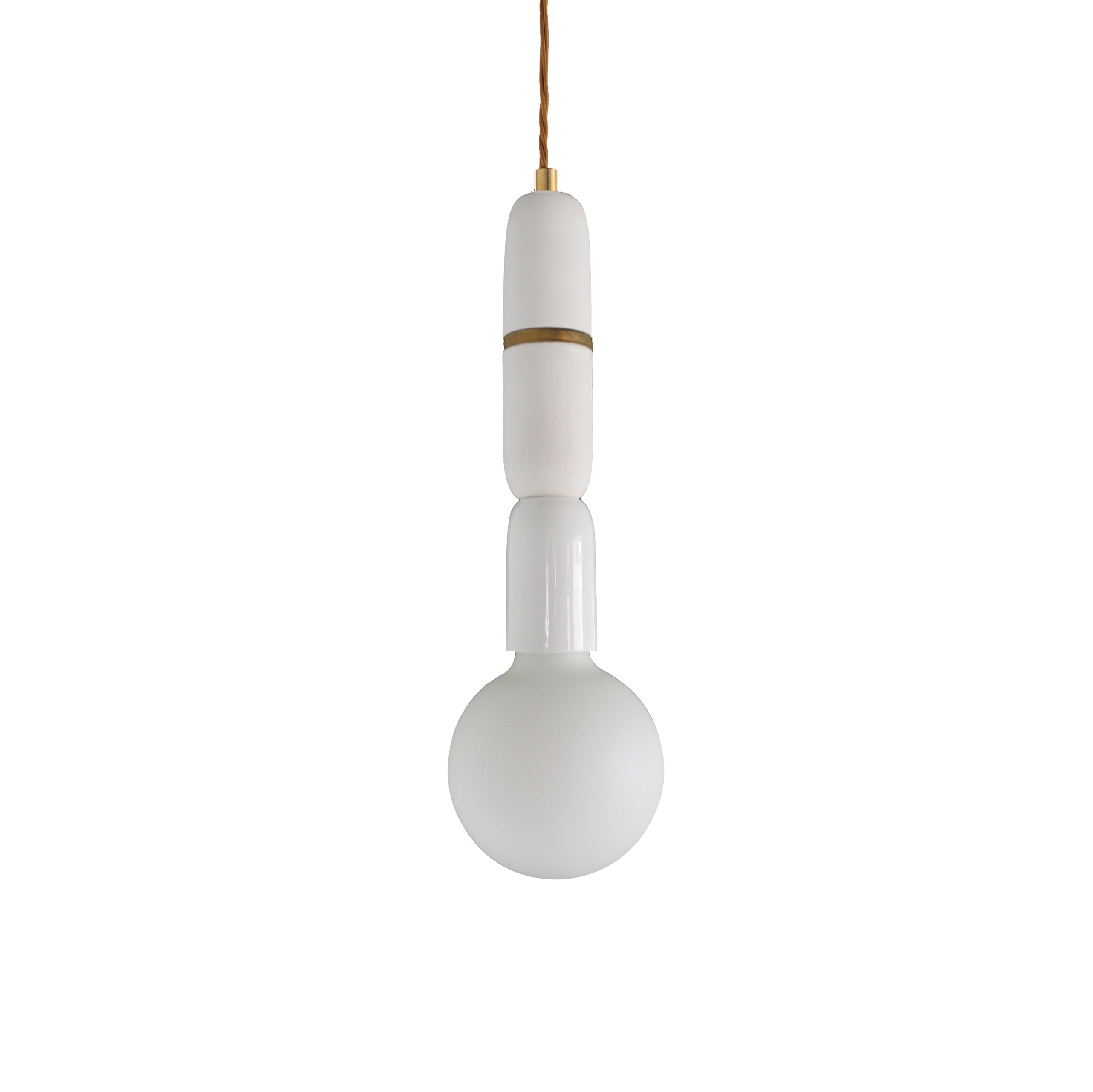 Plex Micro Three Pendant White Lustre