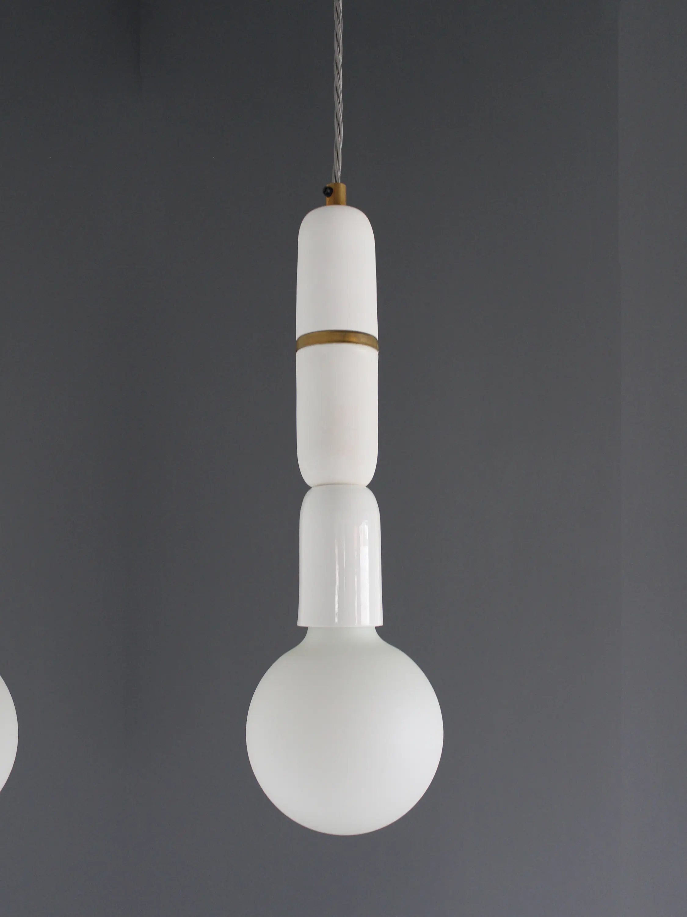 Lyngard - Plex Micro Three Pendant White Lustre