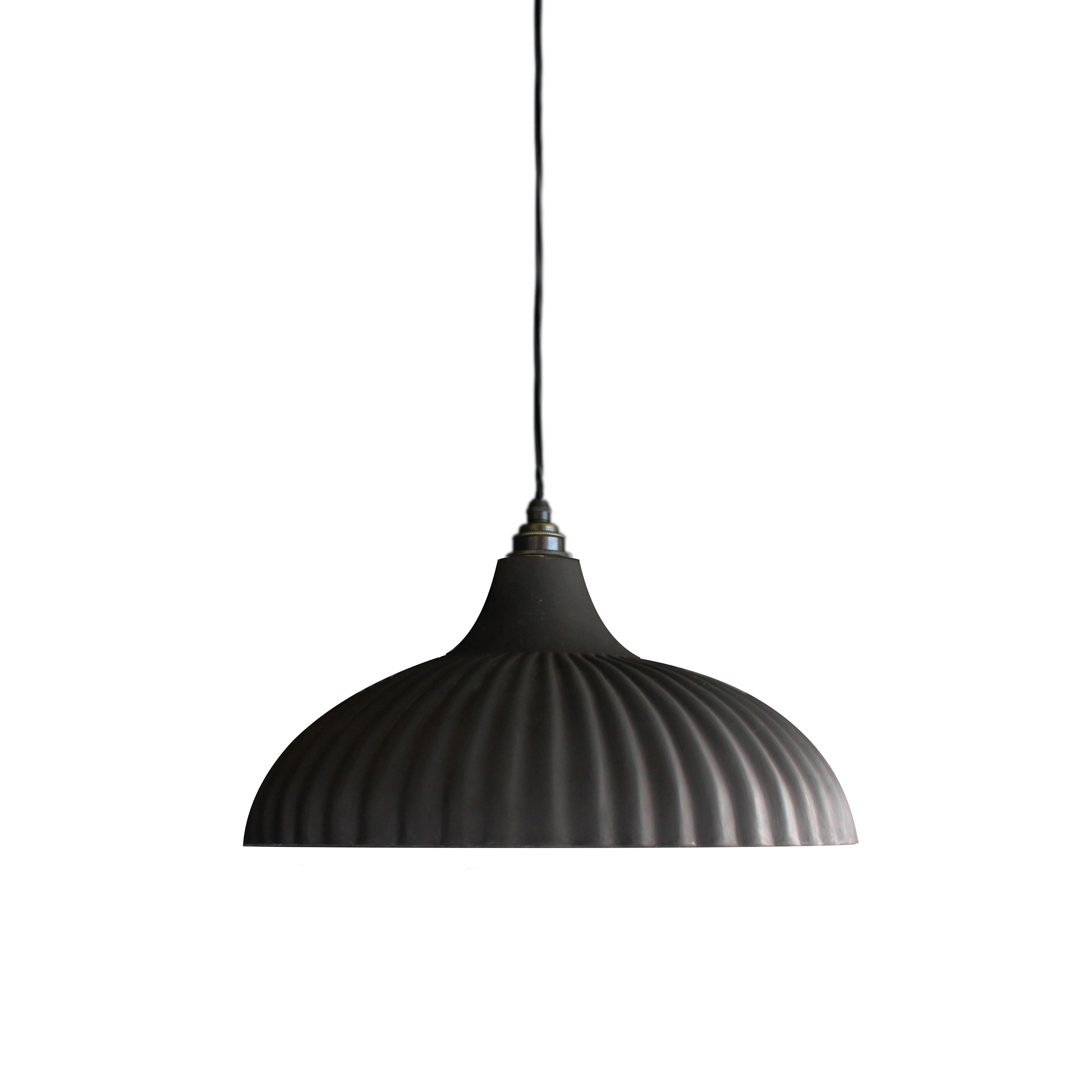 Rialto Large Pendant Jet and Copper