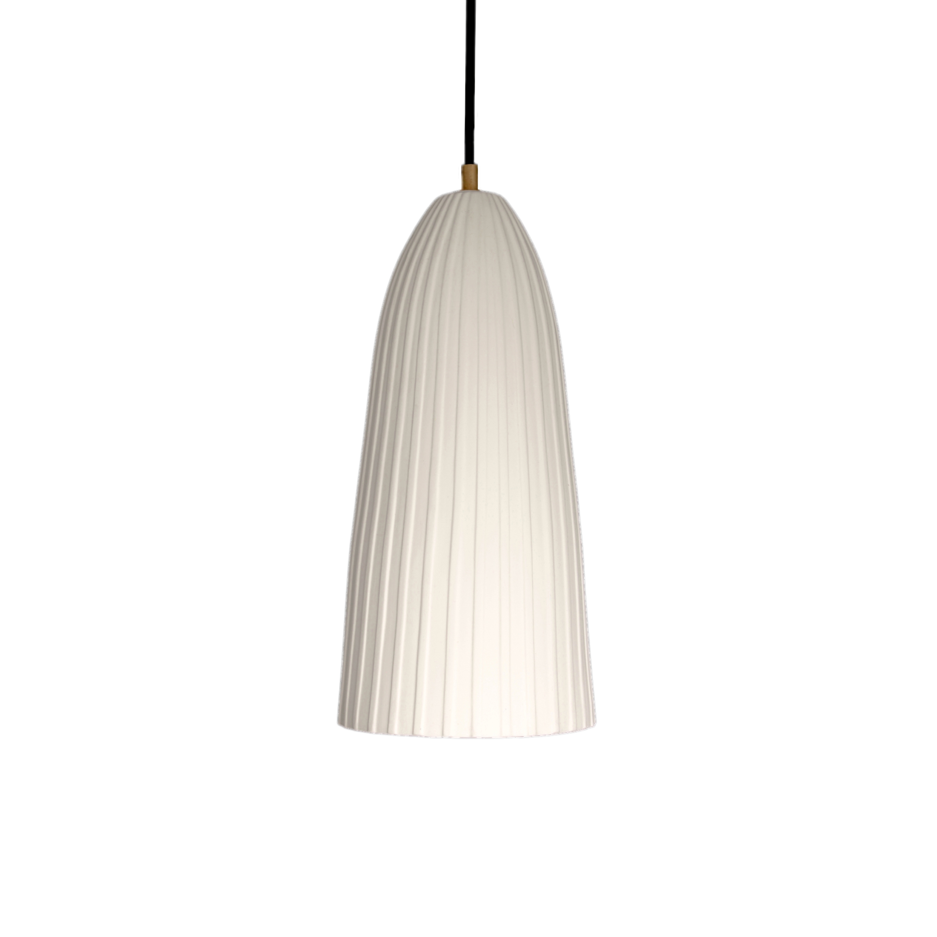 Display product Rushton Tall Pendant White from manufacturer Lyngard