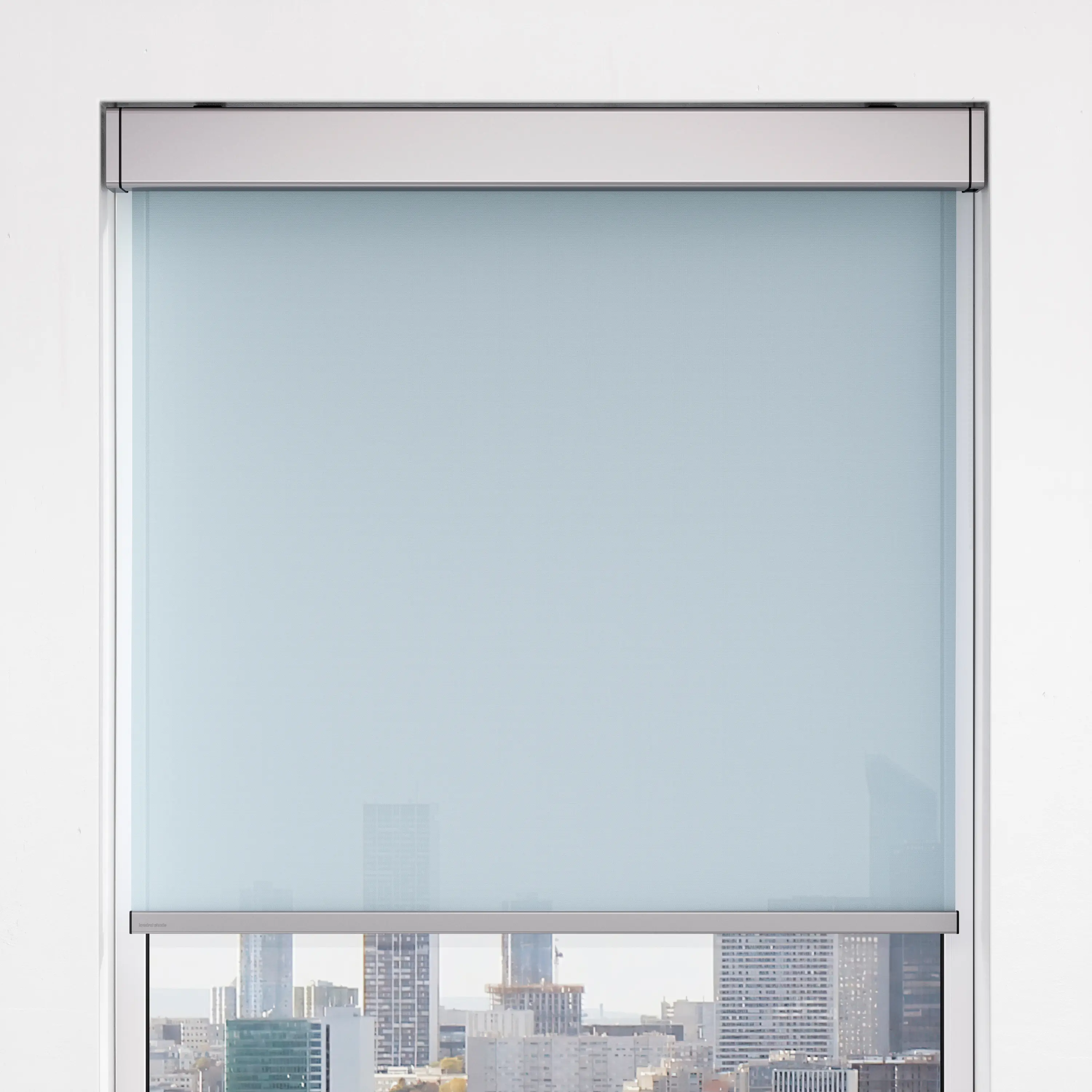 Kvadrat Shade - Closed cassette, Twin Pull - anodized aluminium