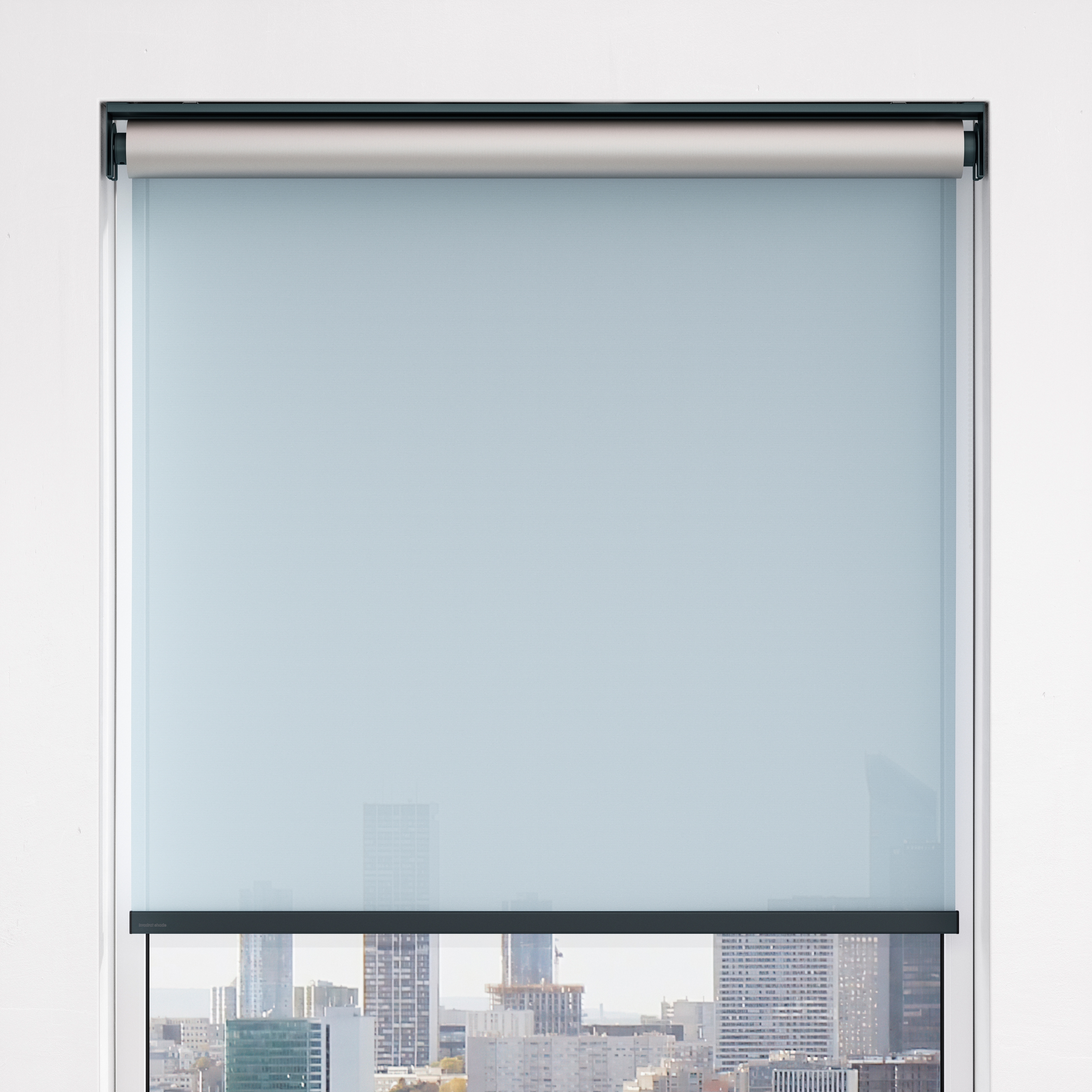Minimal brackets, with installation profile, motor-operated - powder coated RAL 7016