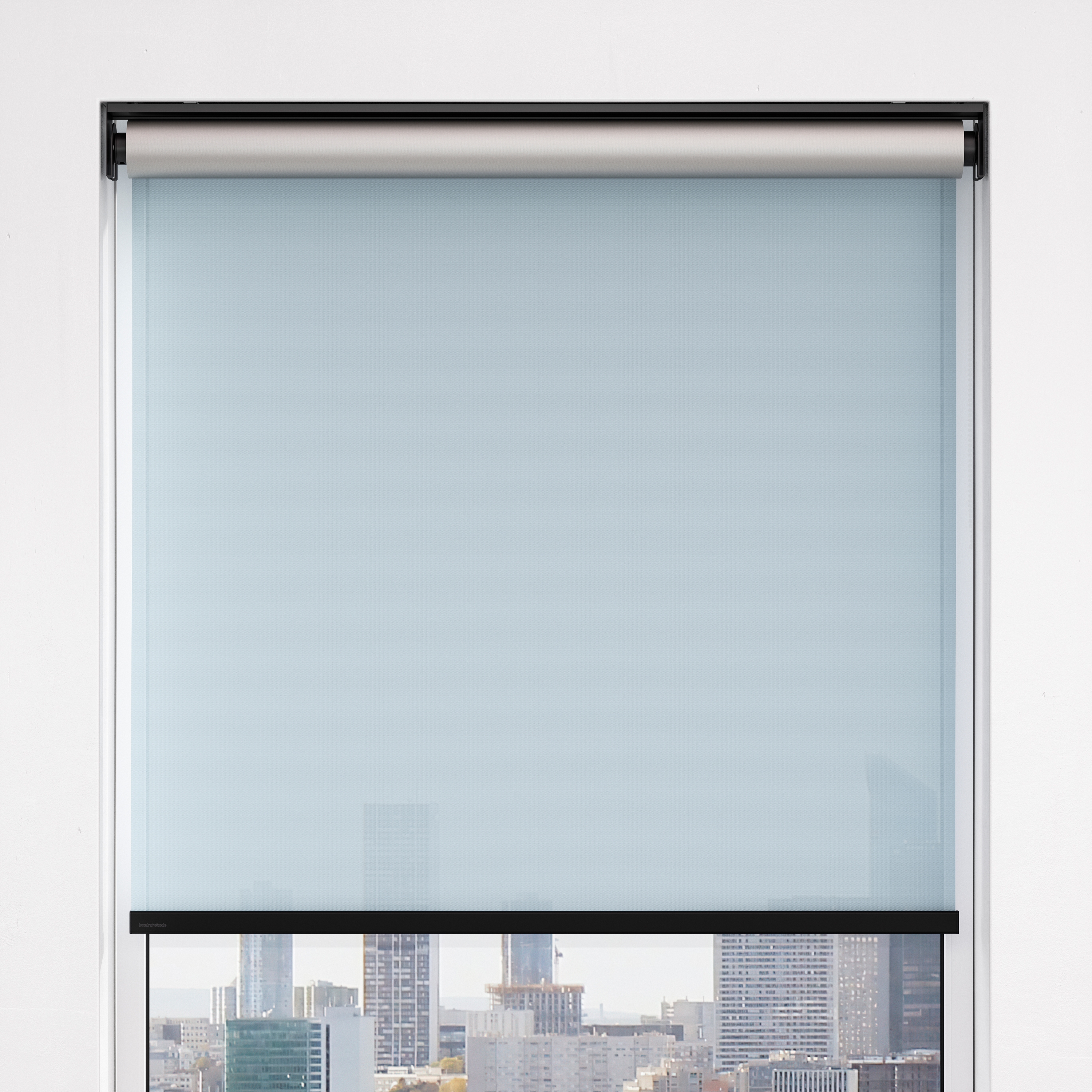 Minimal brackets, with installation profile, motor-operated - powder coated RAL 9005