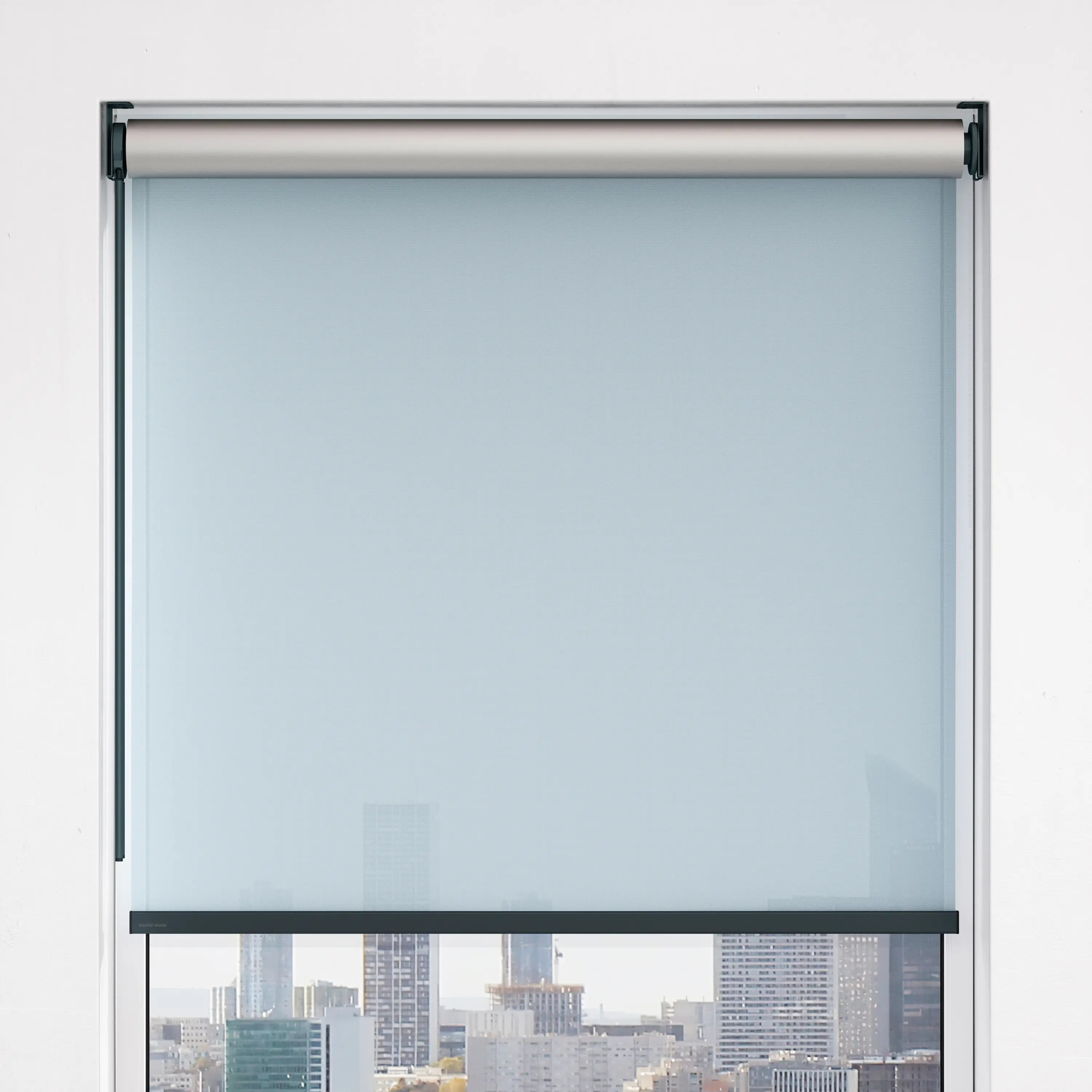 Kvadrat Shade - Minimal brackets, Twin Pull - powder coated RAL 7016