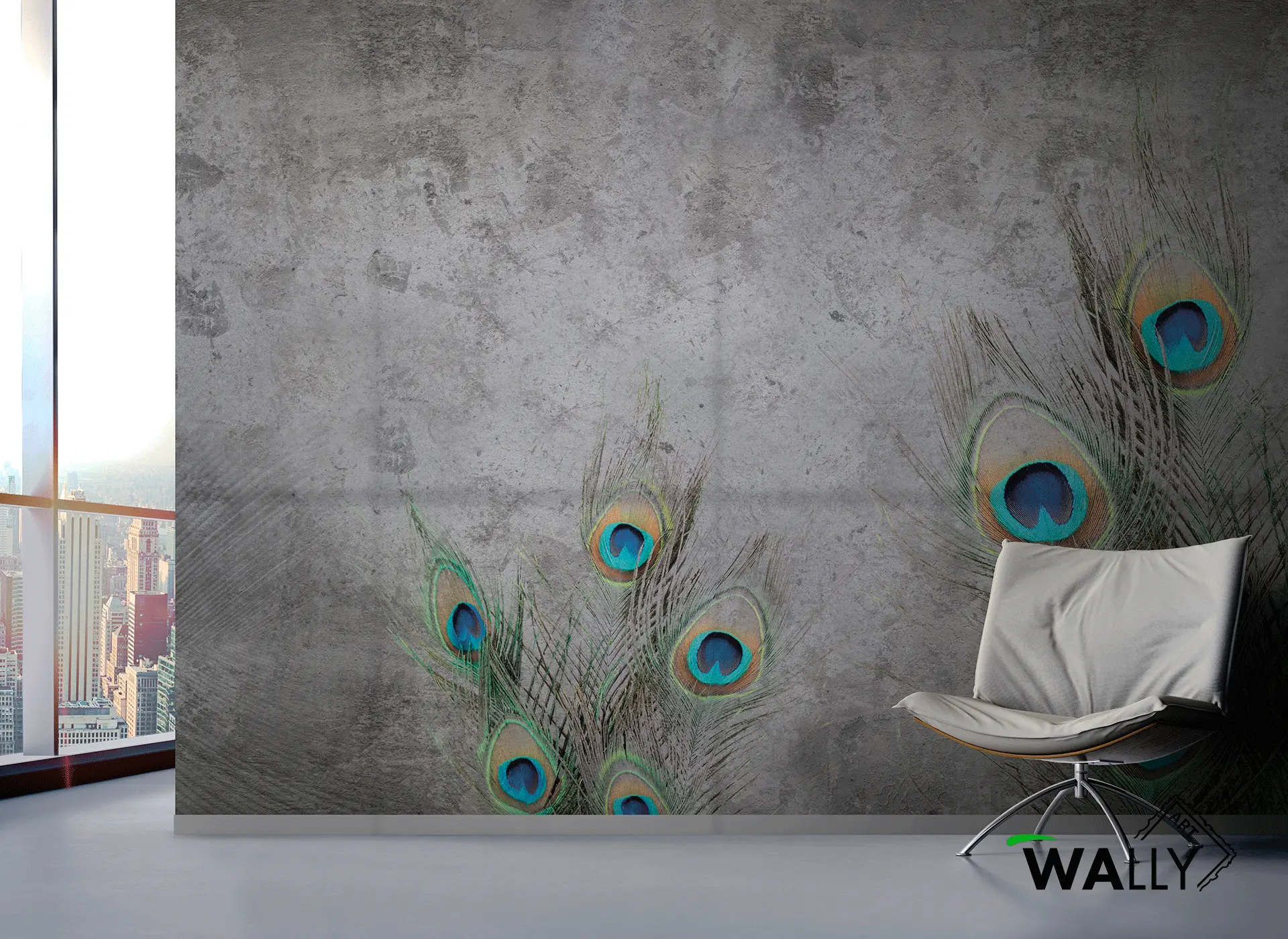 WallyArt - Peacock