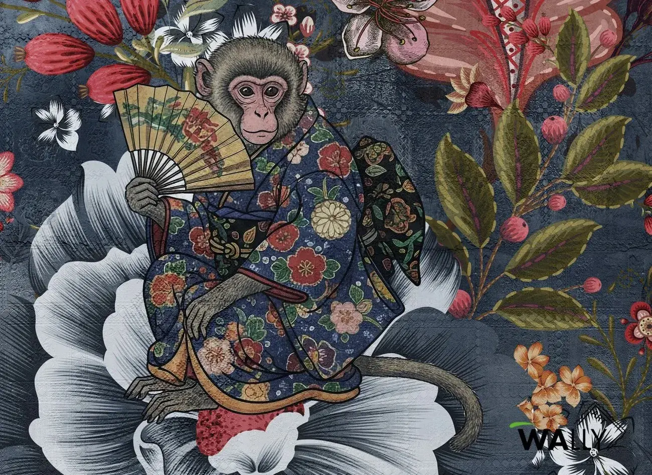 WallyArt - Monkey Paradise