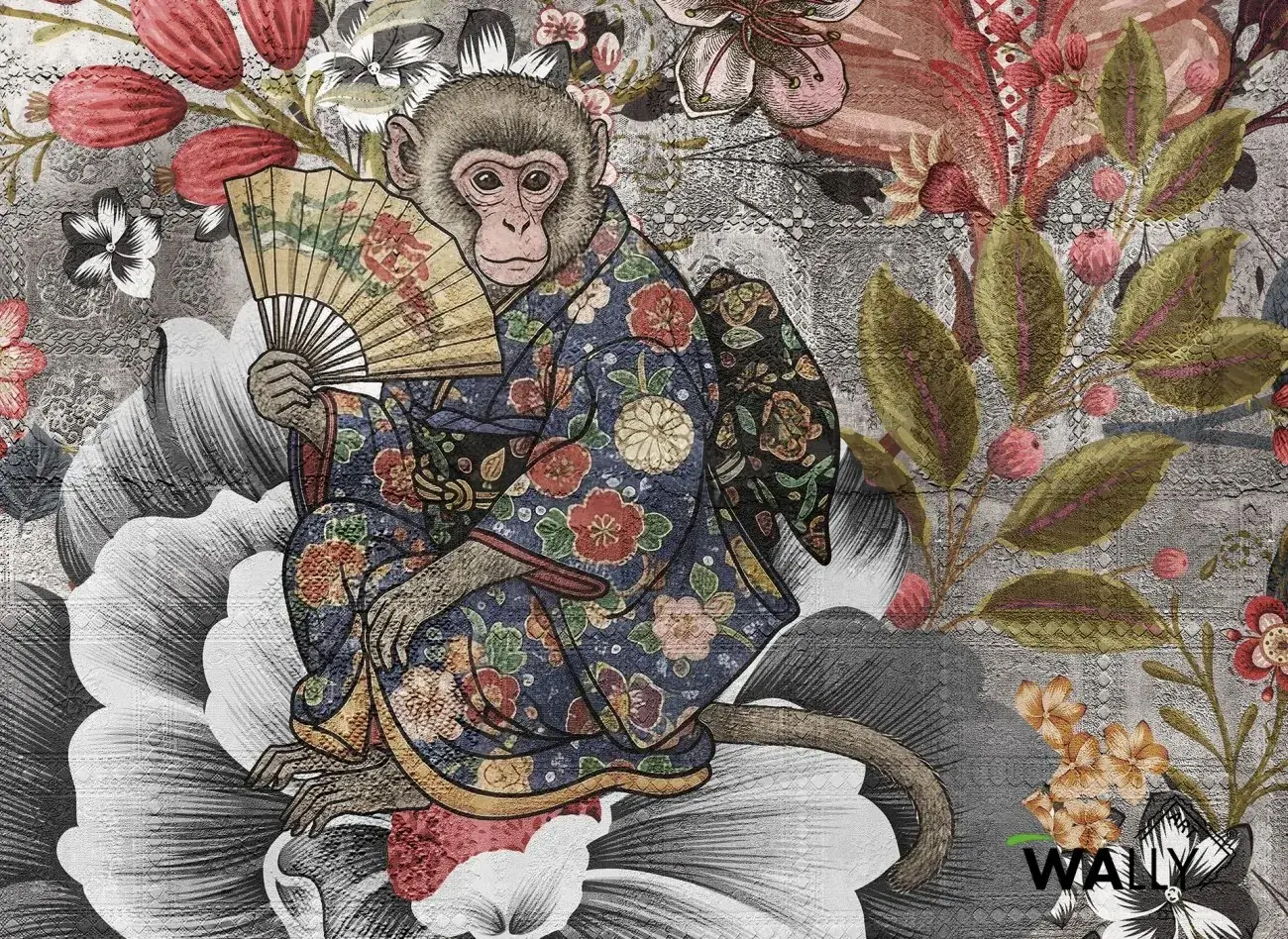 WallyArt - Monkey Paradise