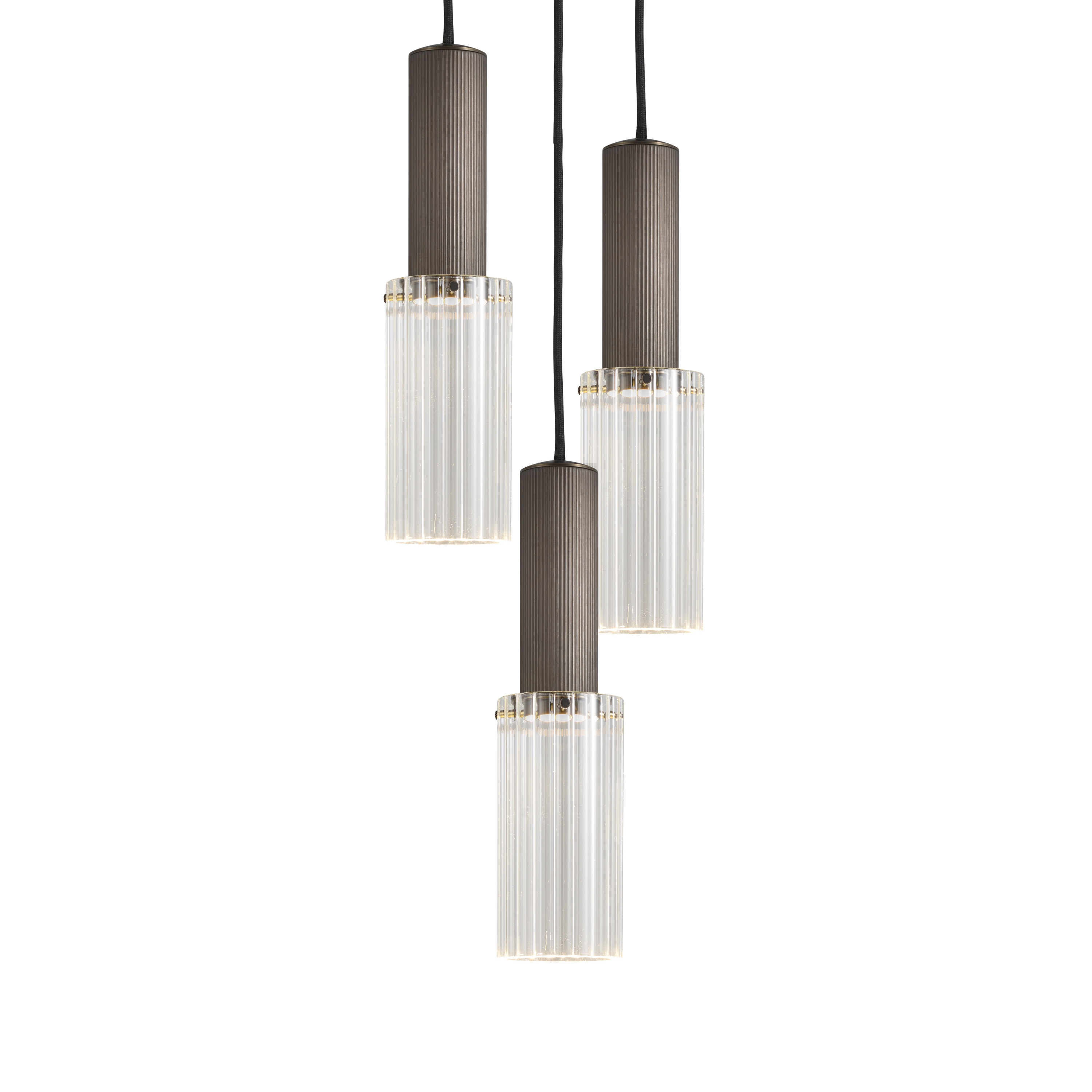 Flume | 80 Pendant - 3 Drop Grouping - Bronze