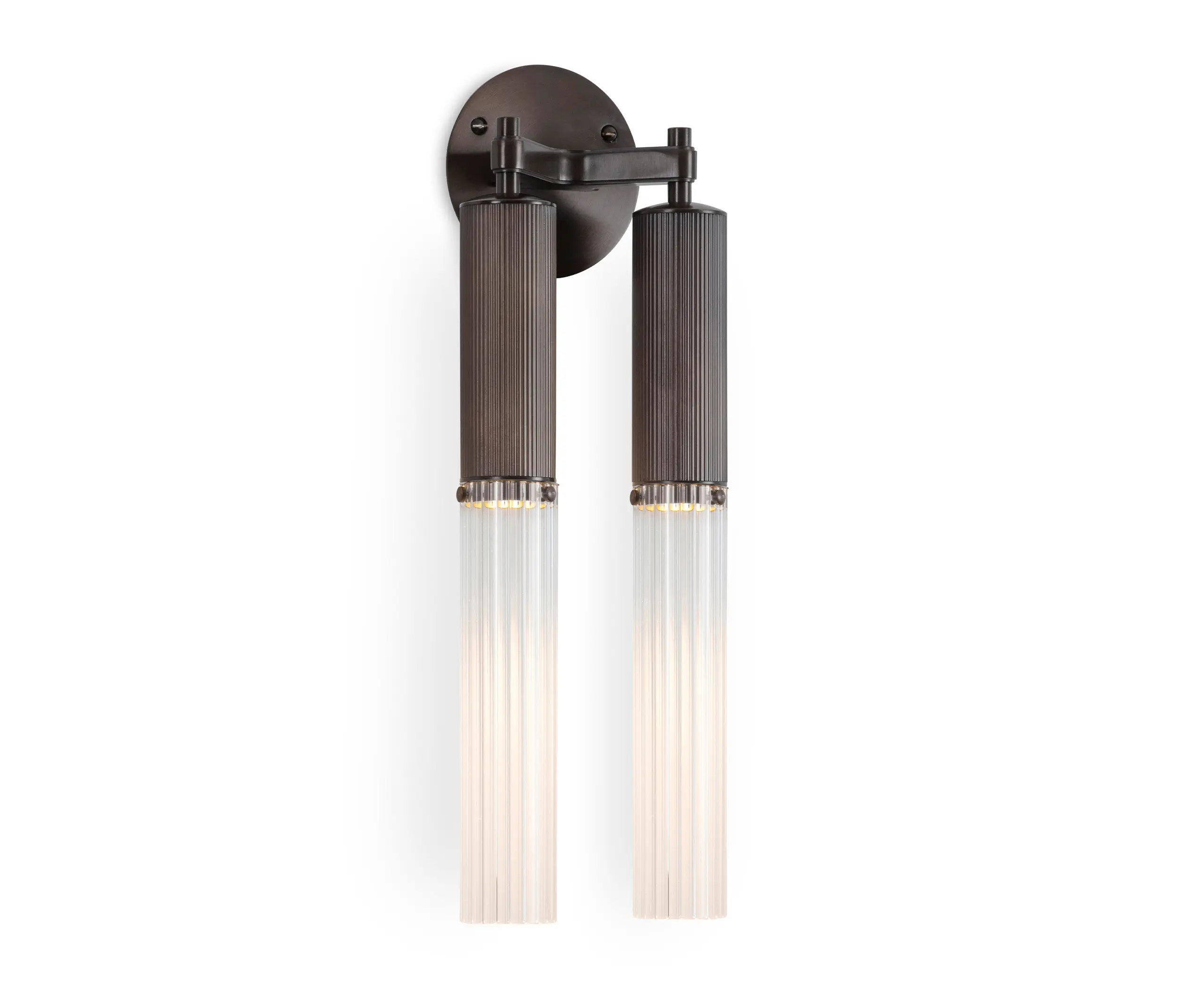 J. Adams & Co - Flume | Double Wall Light - Bronze