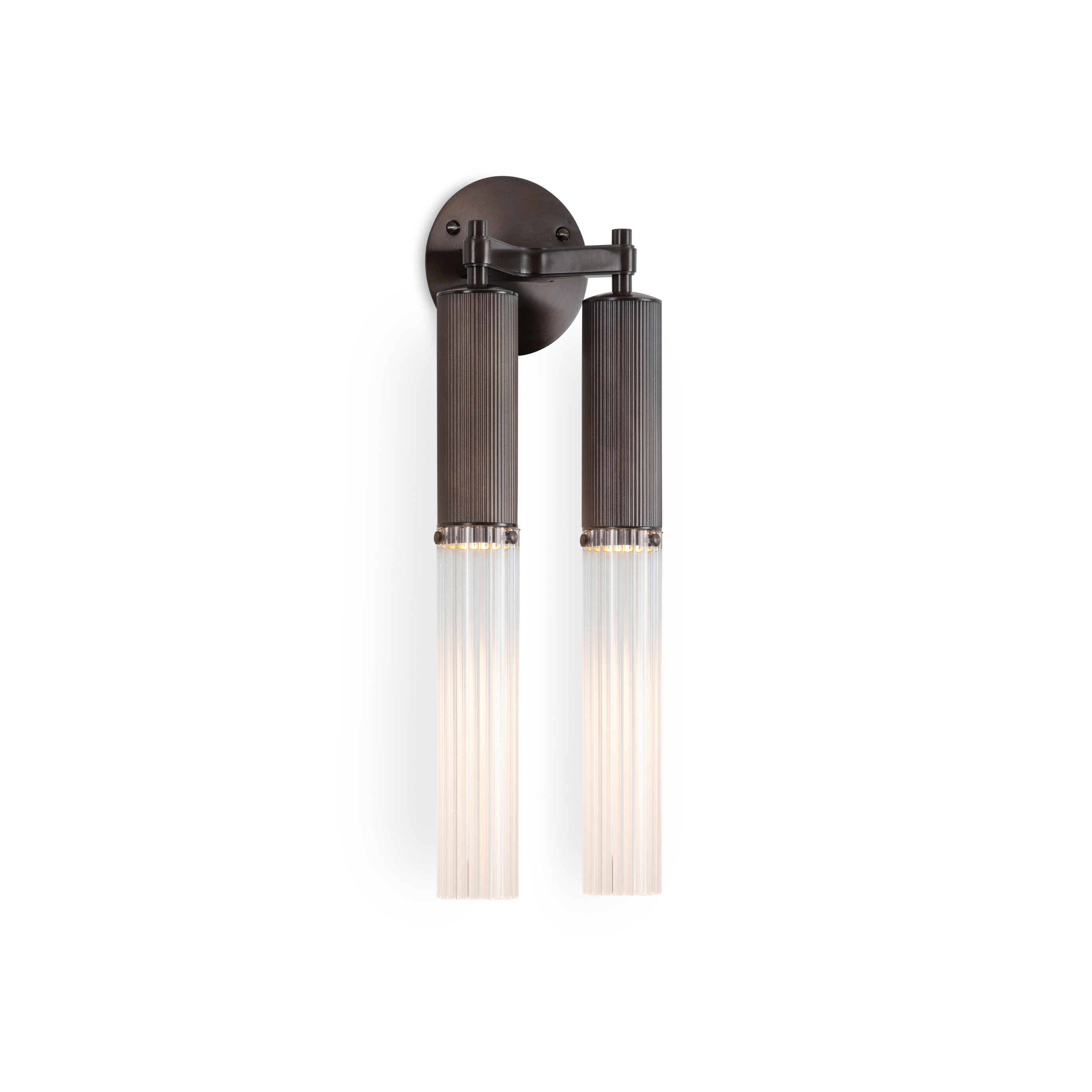 Flume | Double Wall Light - Bronze