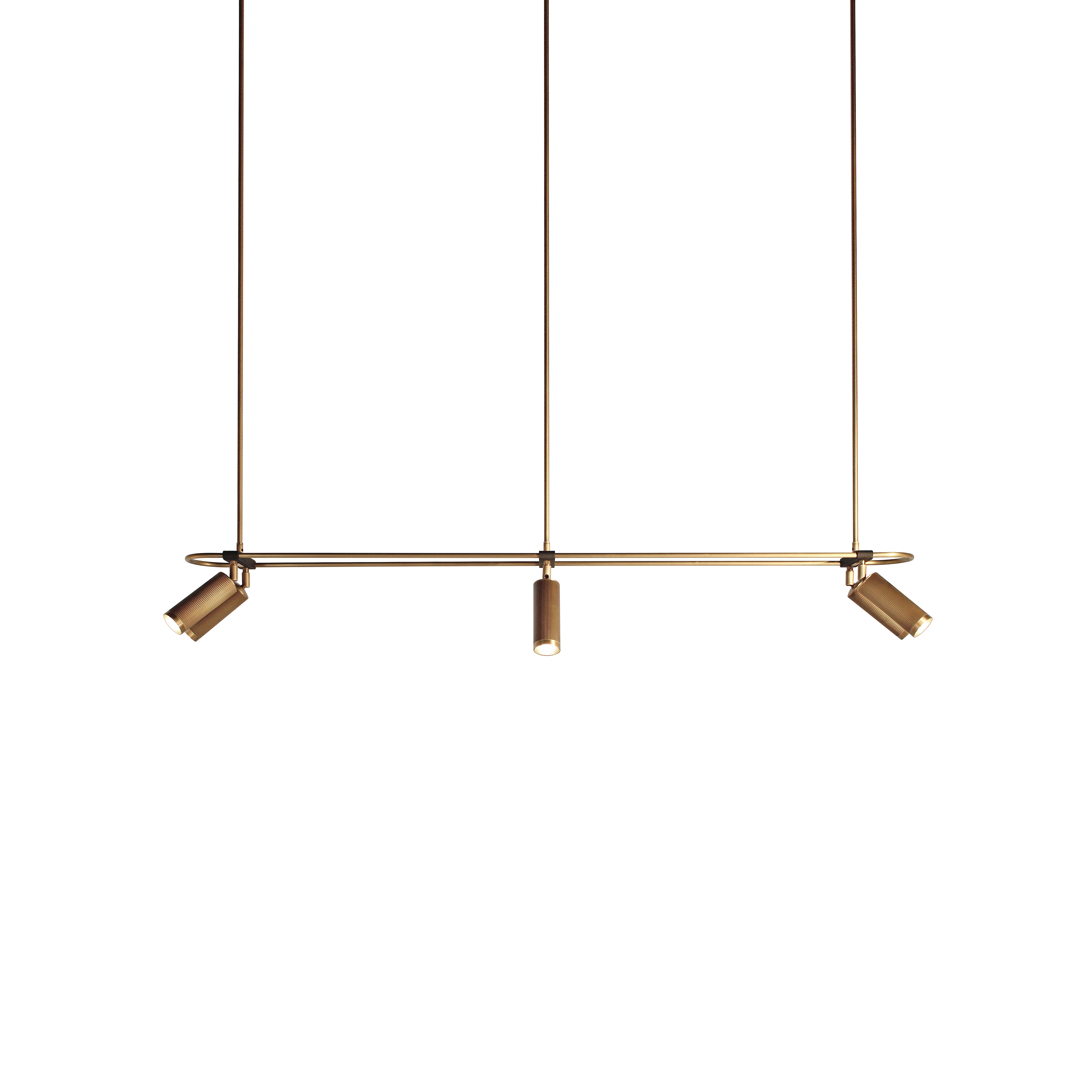 Mostra il prodotto Spot | Pendant - 6 spots - 1400mm - Antique Brass del produttore J. Adams & Co