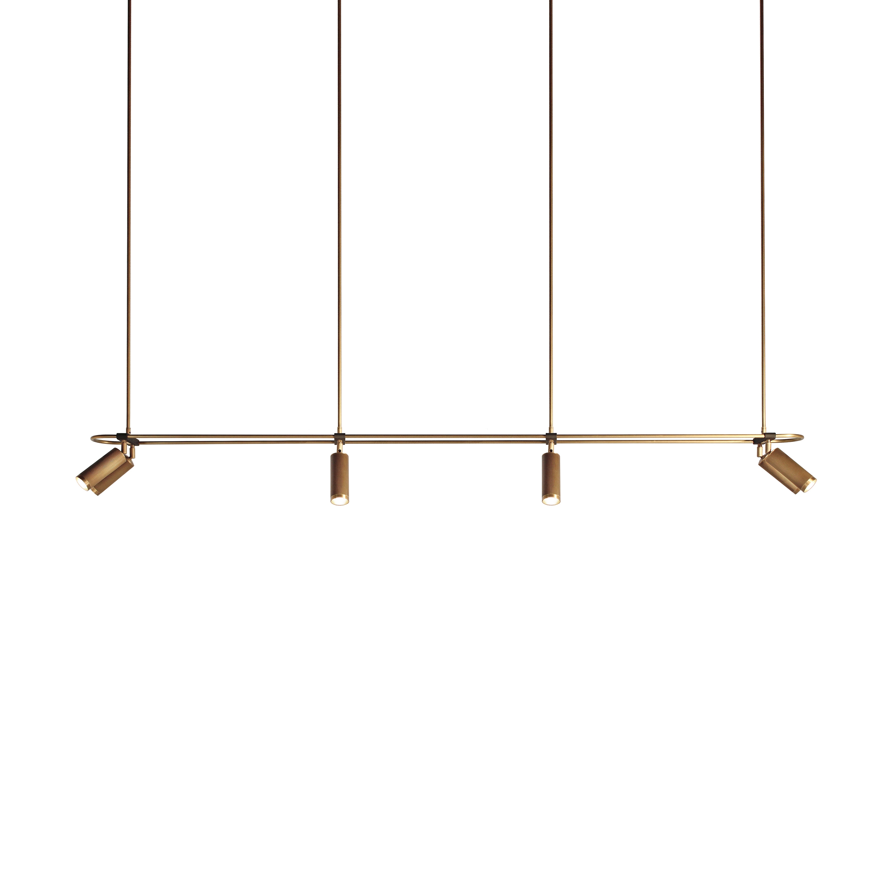 Spot | Pendant - 8 spots - 2000mm - Antique Brass